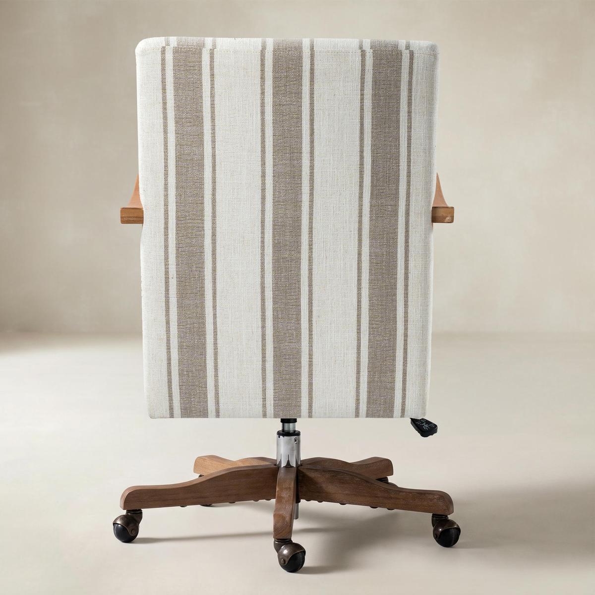 Roman  Farmhouse  Solid Wood Office Chair