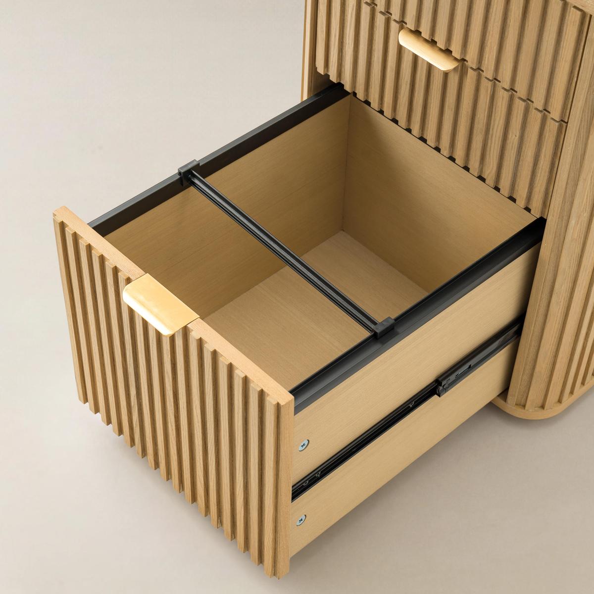 Baggio Modern Fluted File Cabinet