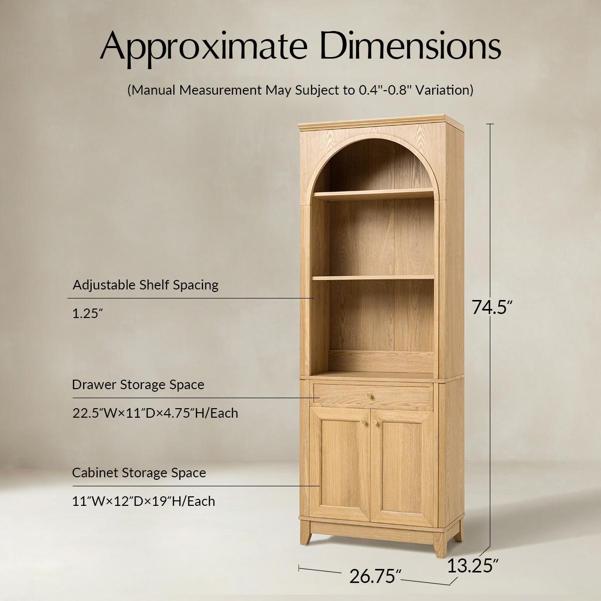 Julia Farmhouse Storage Bookcase