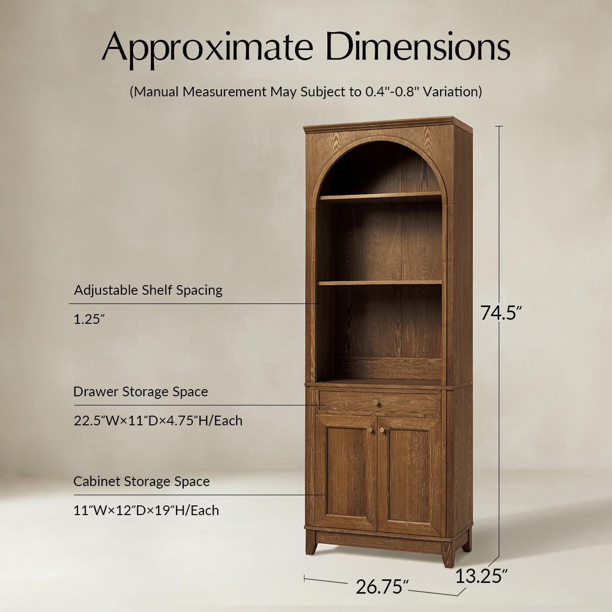 Julia Farmhouse Storage Bookcase