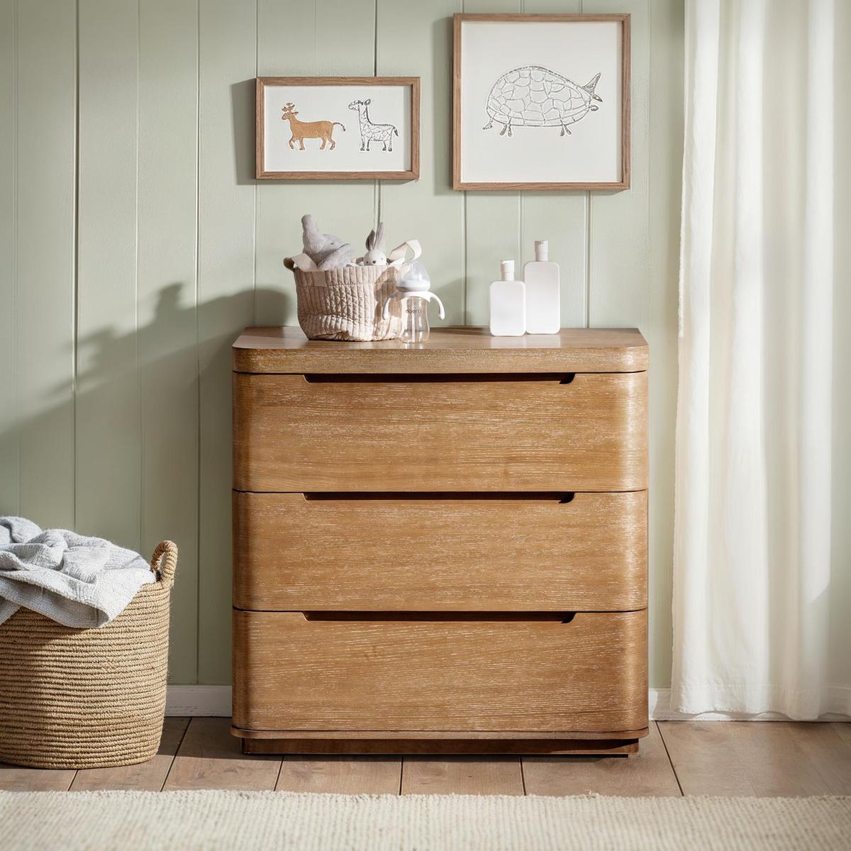 Modern 3-Drawer Nursery Dresser