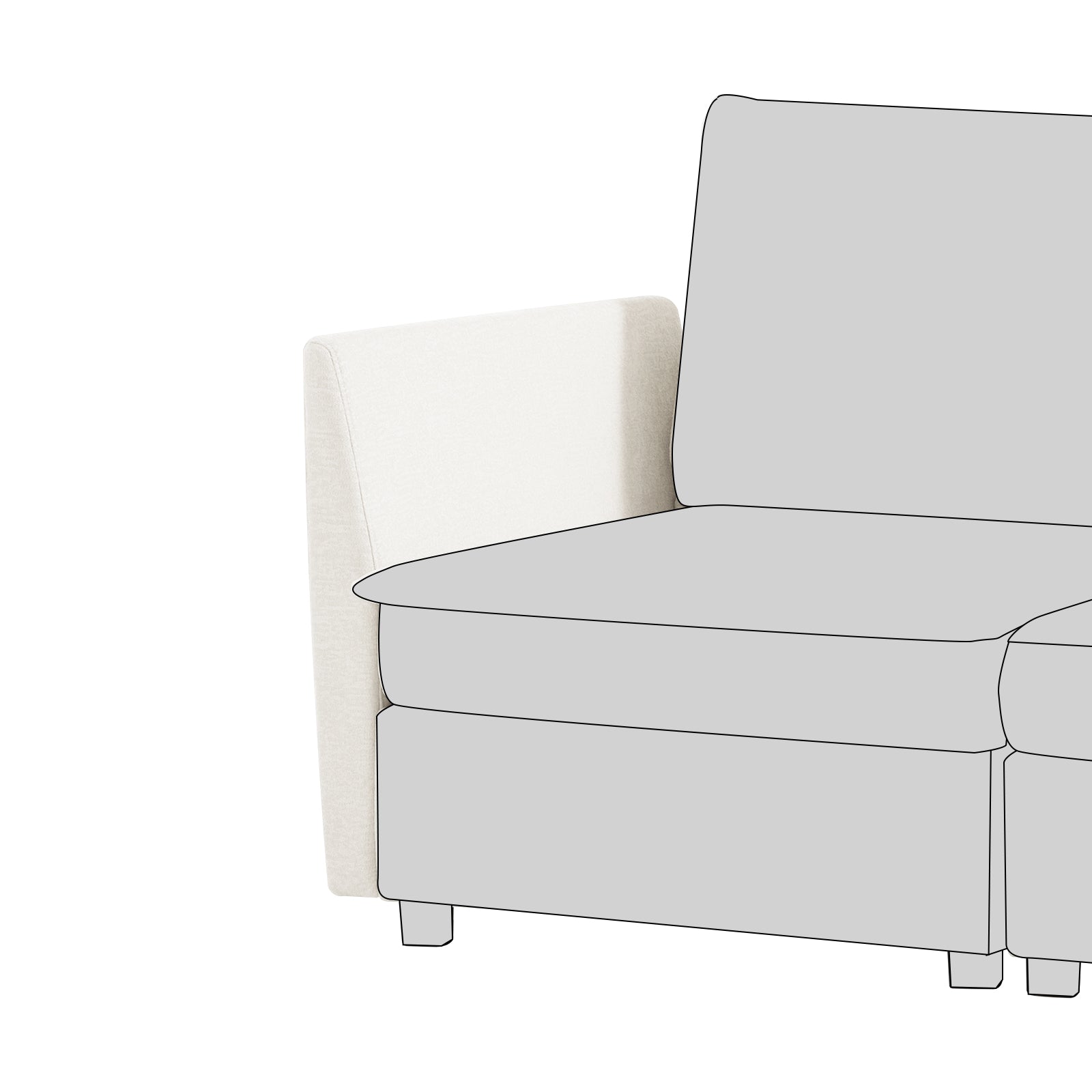 Accessories for Harmetrix Oversized Soft Sectional Couch