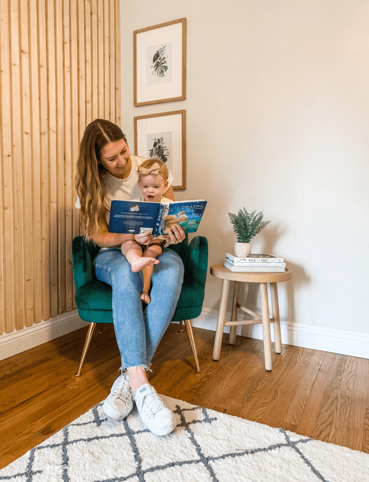 "Quality time reading with my daughter"