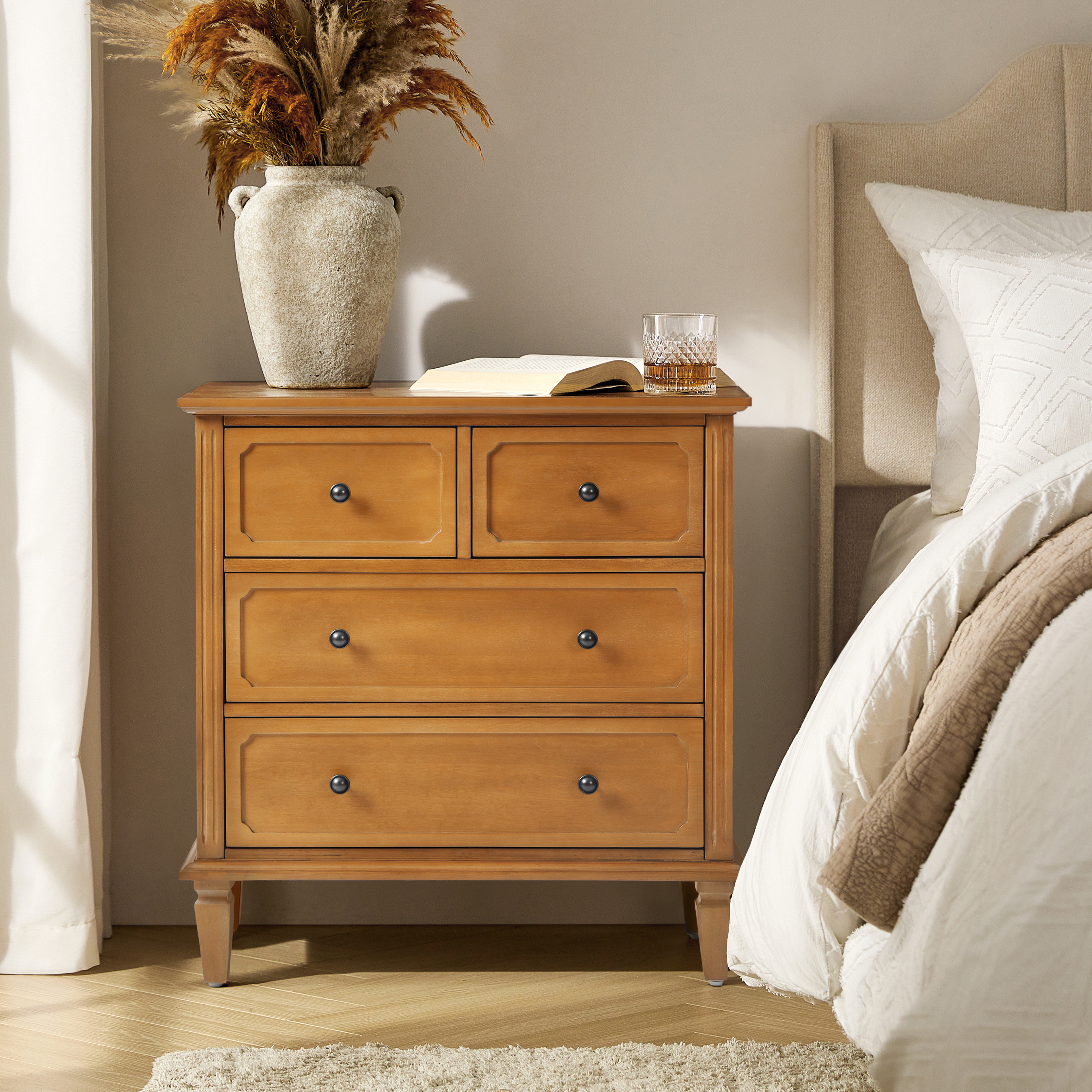 Isidro Accent Chest of Drawers With Integrated Charging Station