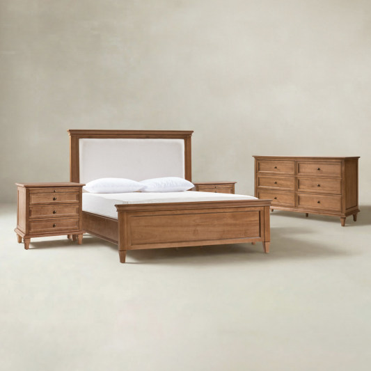 Mornay Transitional Solid Wood 4-Piece Bedroom Set