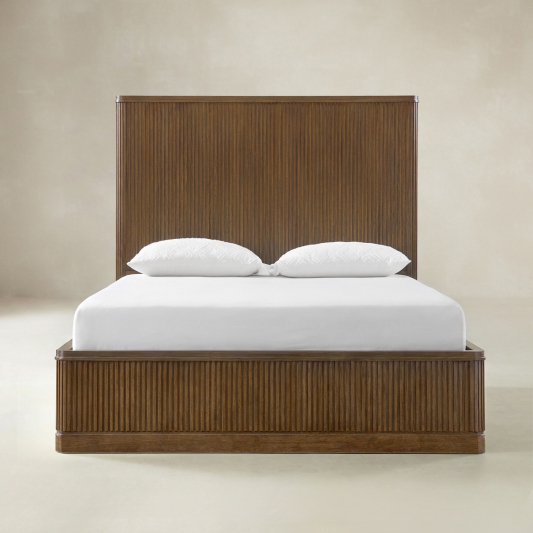 Verral Fluted Wood Bed