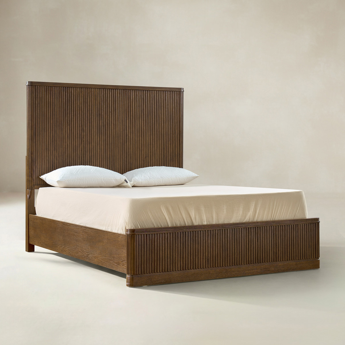 Verral Fluted Wood Bed