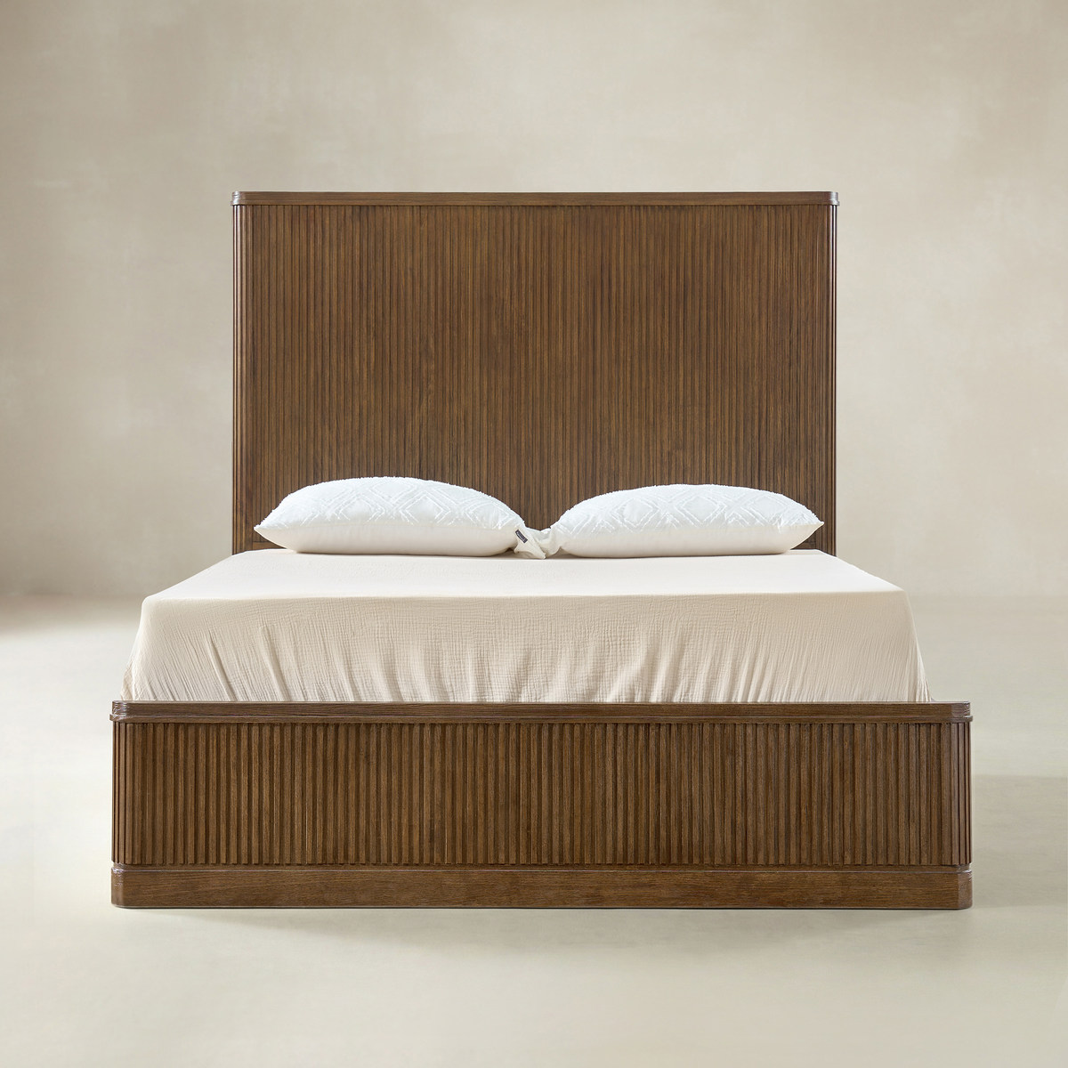 Verral Fluted Wood Bed