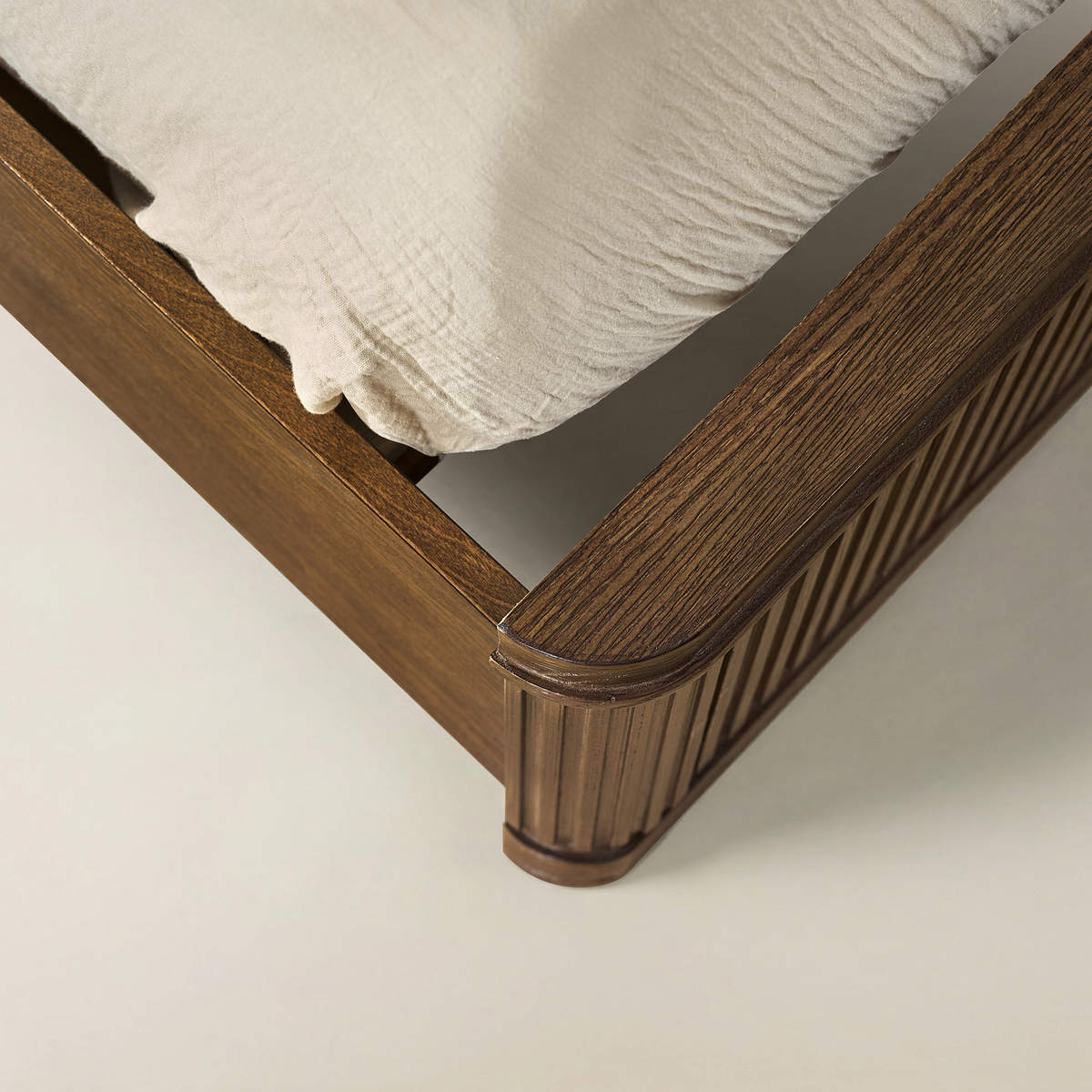 Verral Fluted Wood Bed