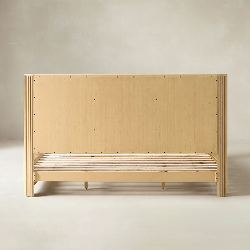 Arcua Fluted Wingback Bed