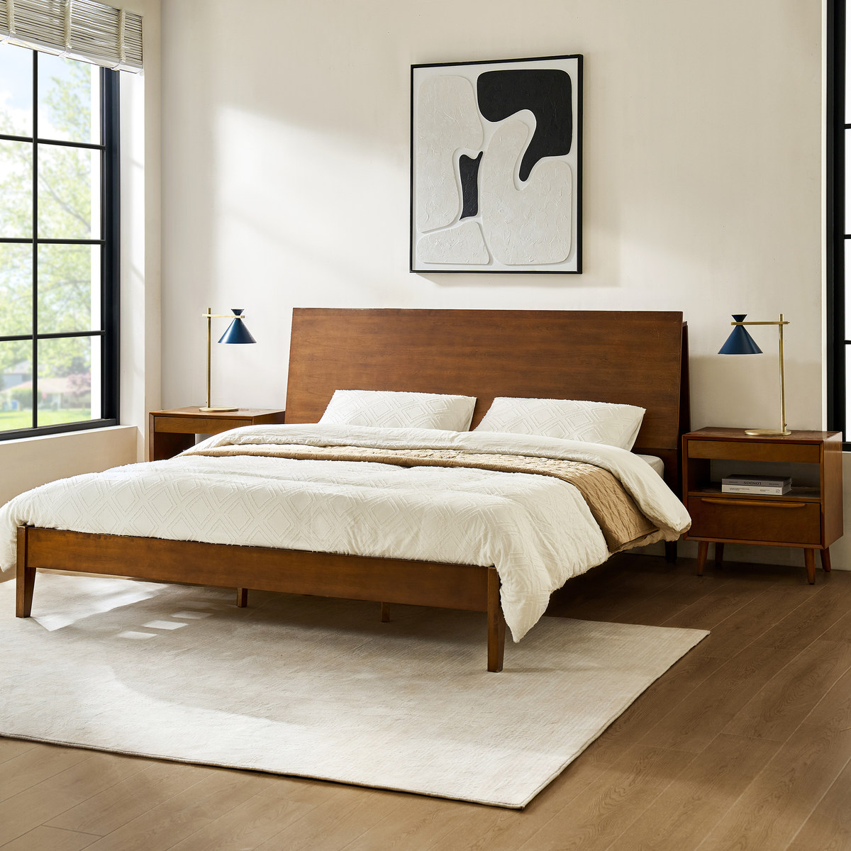 HULALA HOME Vivian Platform Bed - Thumbnail 2