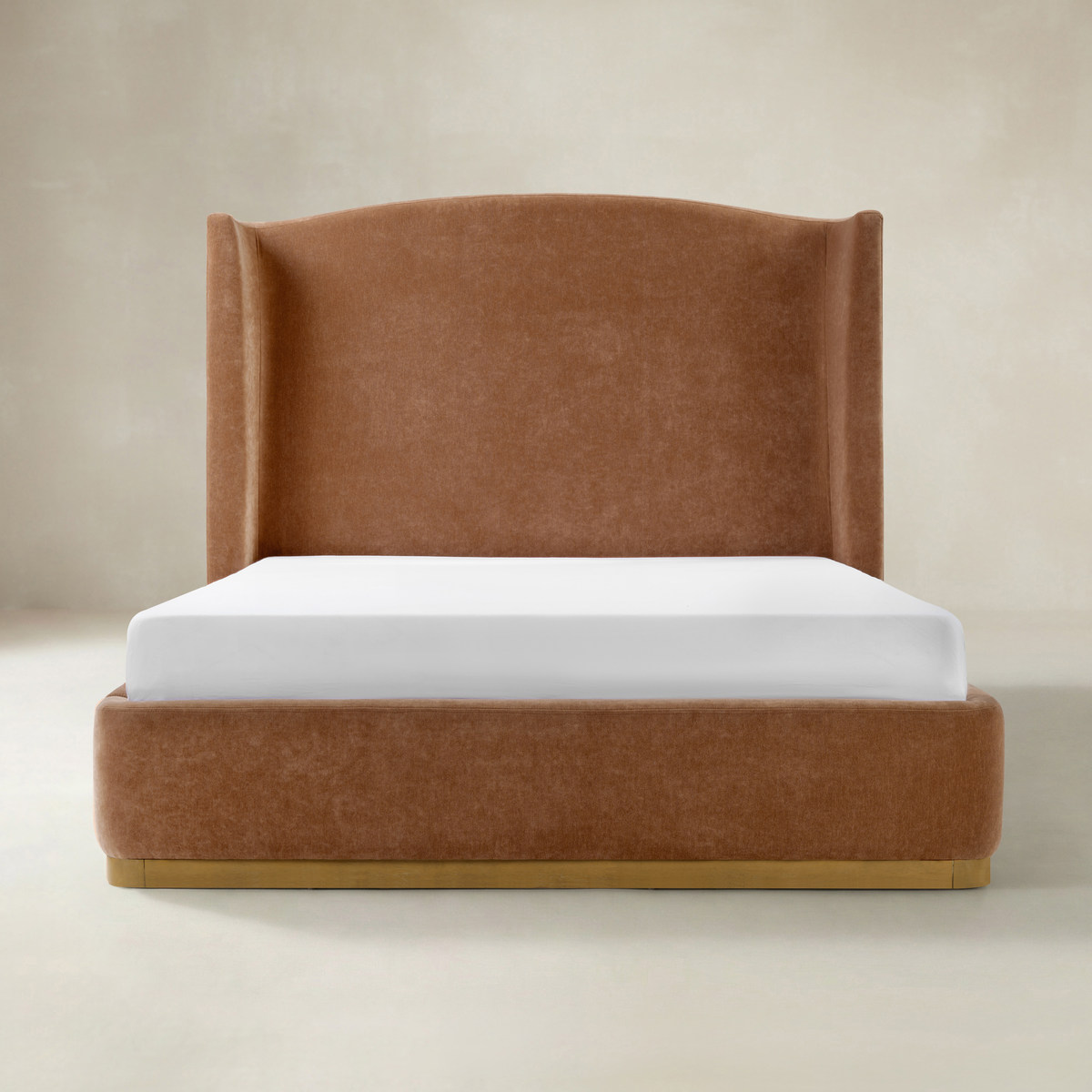 Ravona Modern Upholstered Wingback Bed