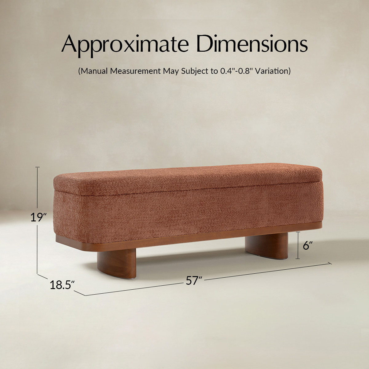 Claire Modern Chenille Upholstered Storage Bench
