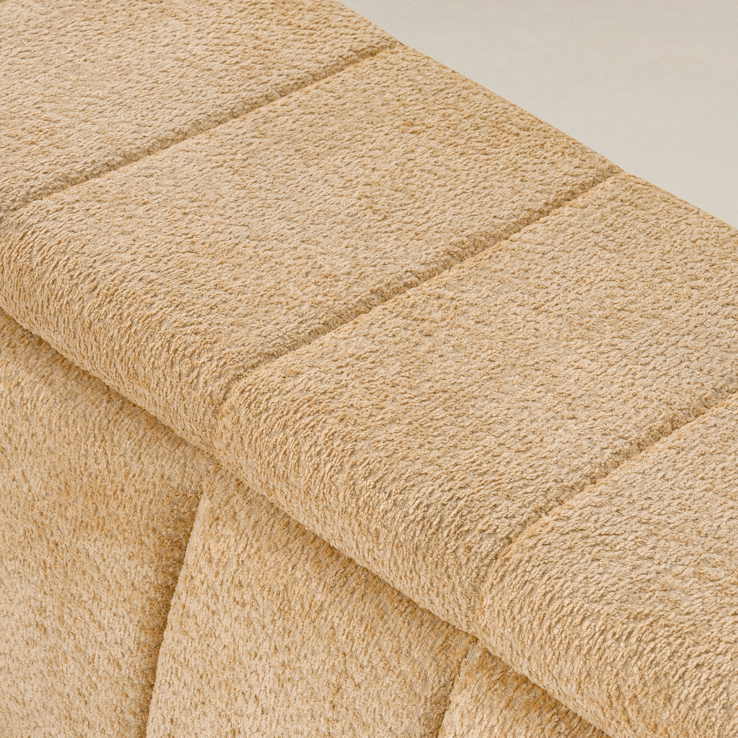 Modern Chenille Storage Bench - No-Assembly Upholstered Seat