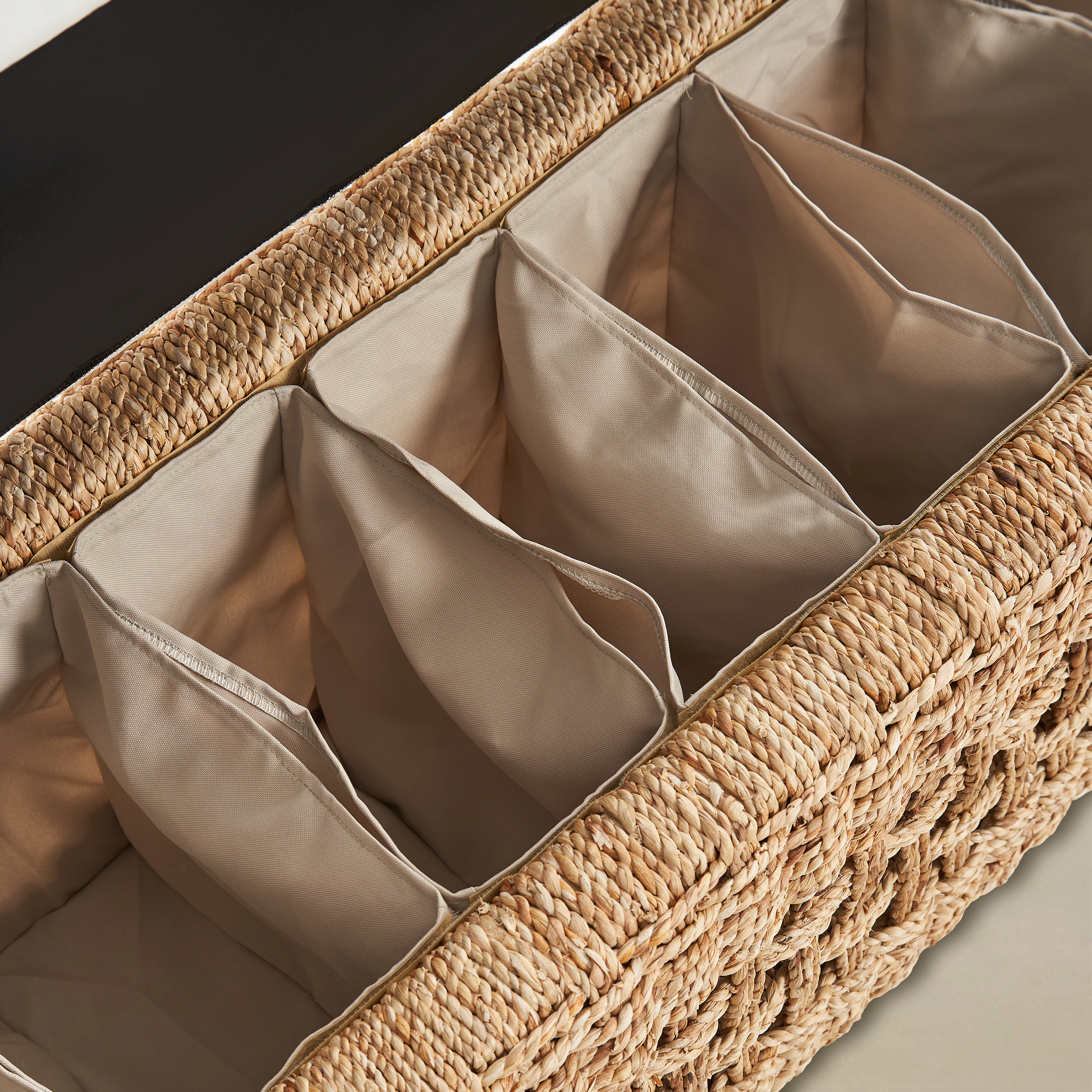 Coastal Charm: Leo Rattan Storage Bench