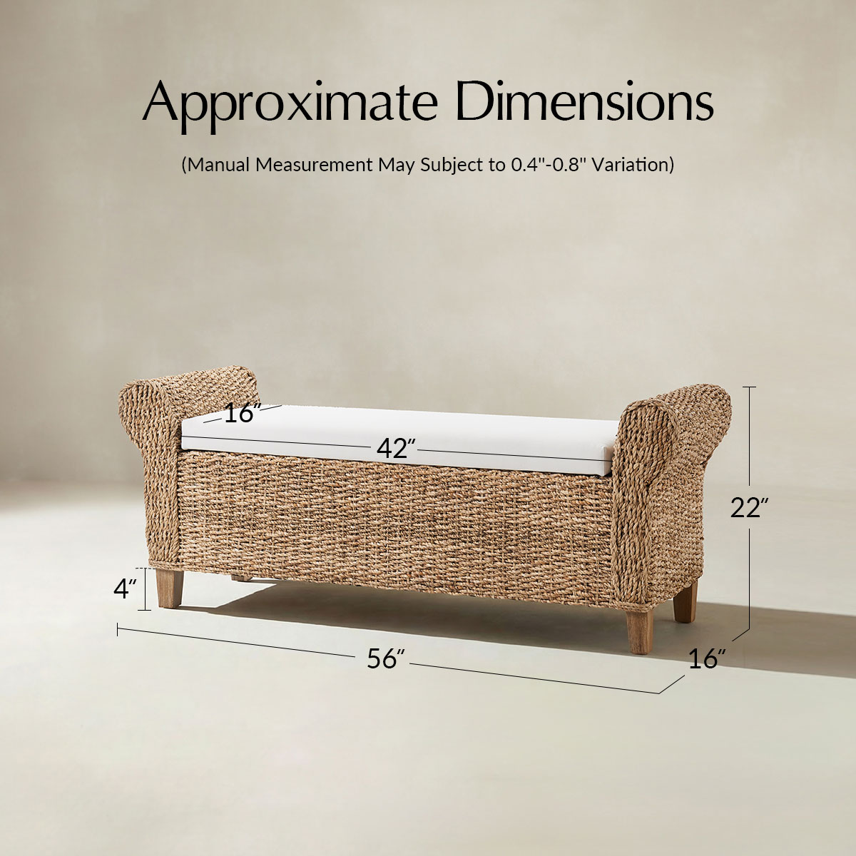 Coastal Charm: Wilhelm Rattan Storage Bench