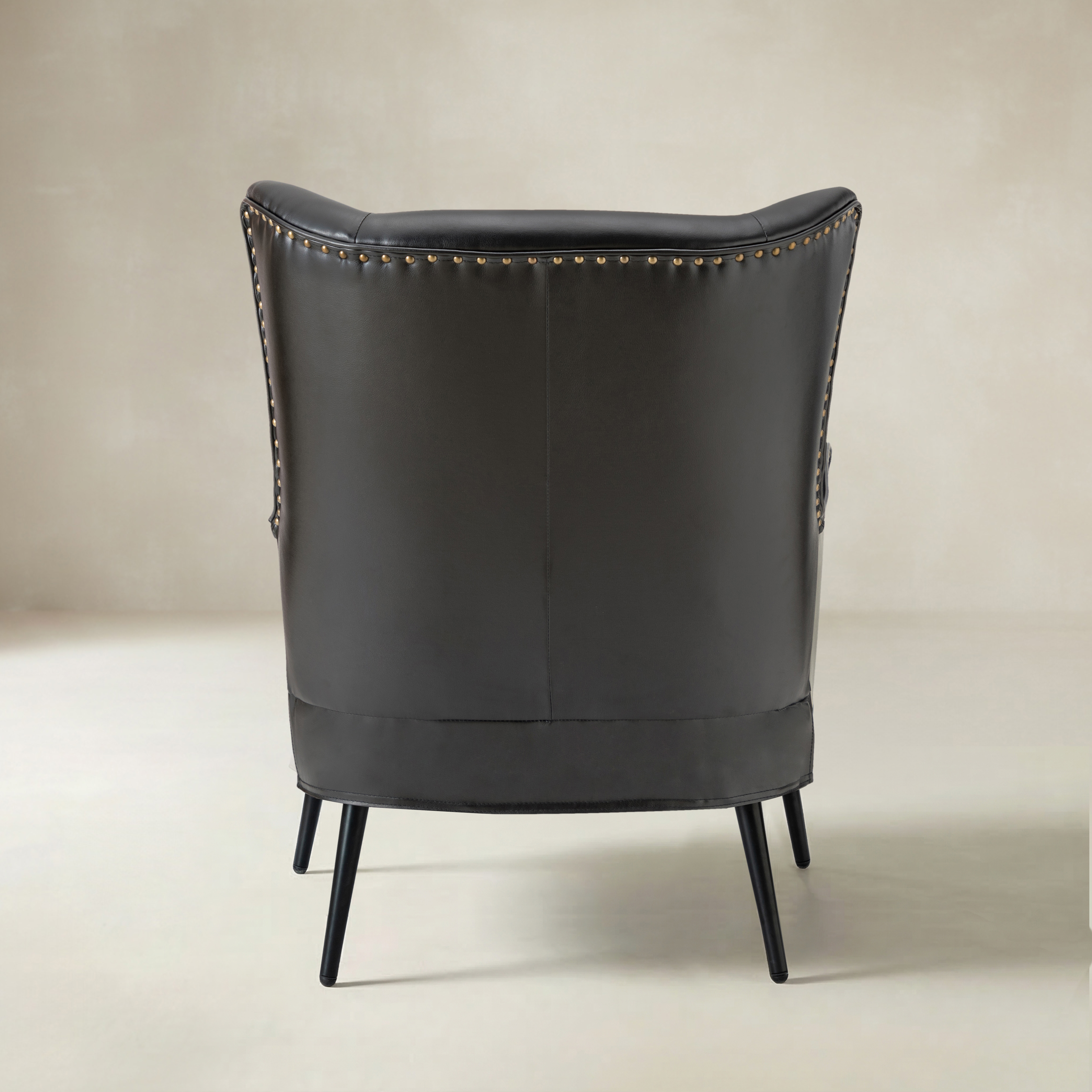 Shepherd Wingback Vegan Leather Armchair(Optional Types)