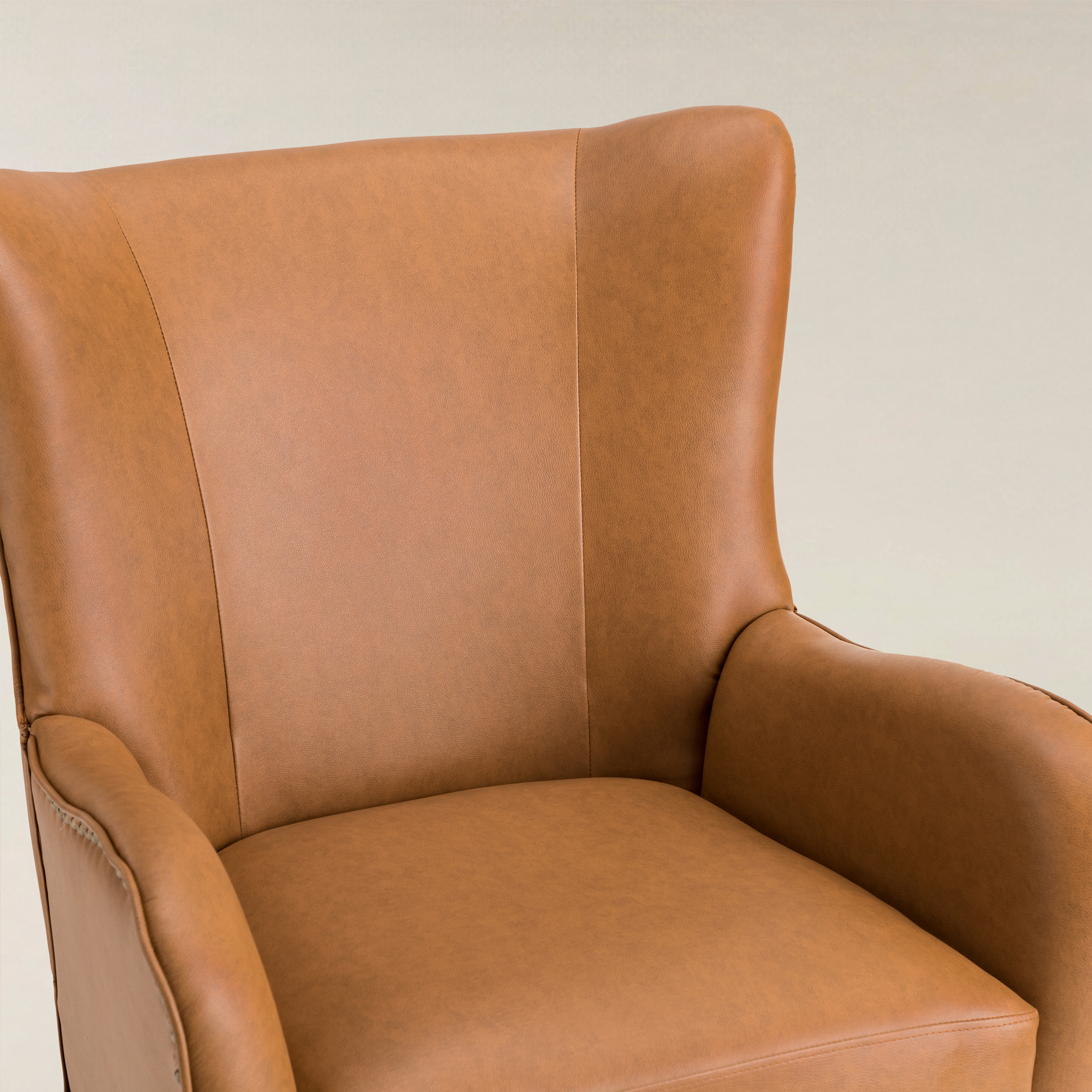 Shepherd Wingback Vegan Leather Armchair(Optional Types)