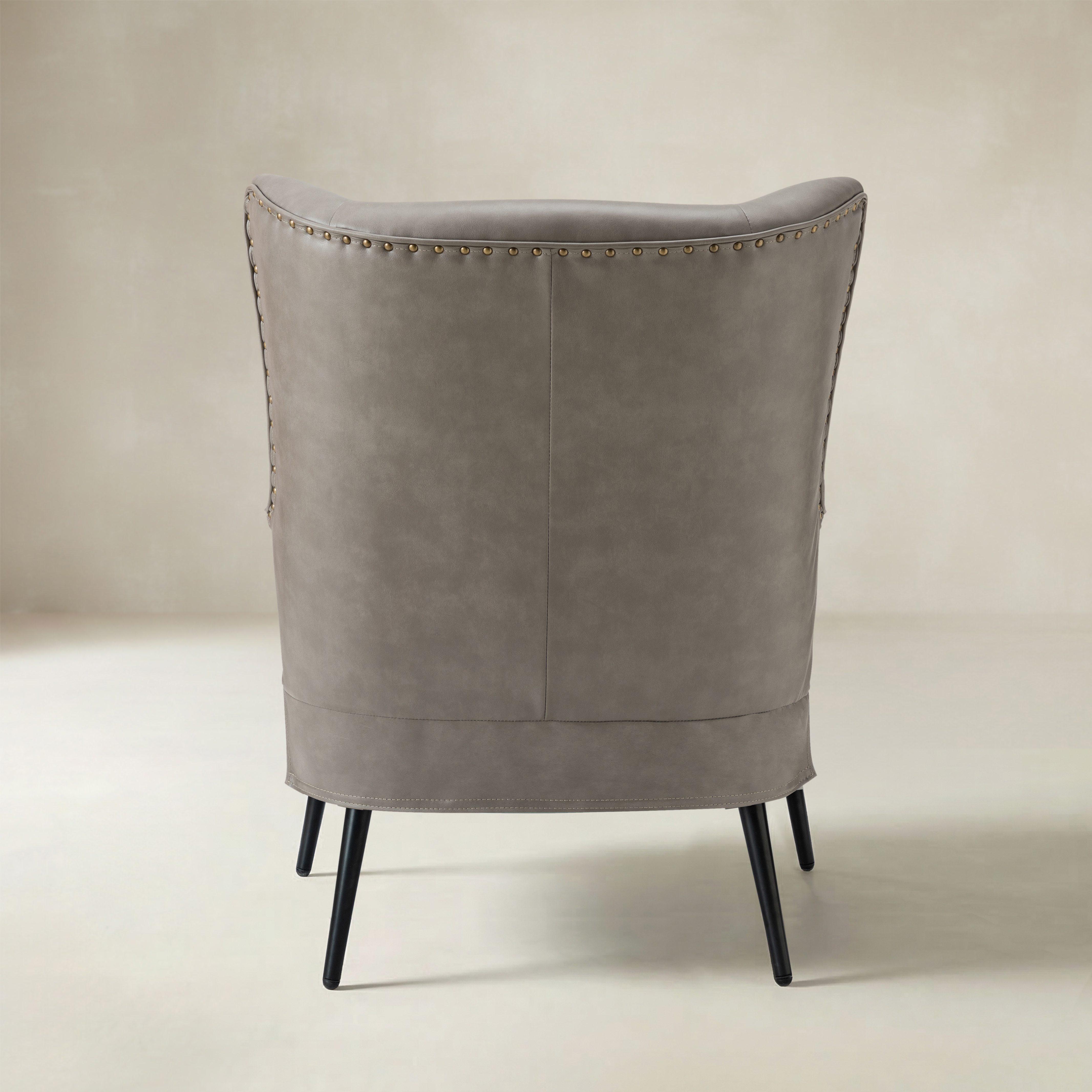 Shepherd Wingback Vegan Leather Armchair(Optional Types)