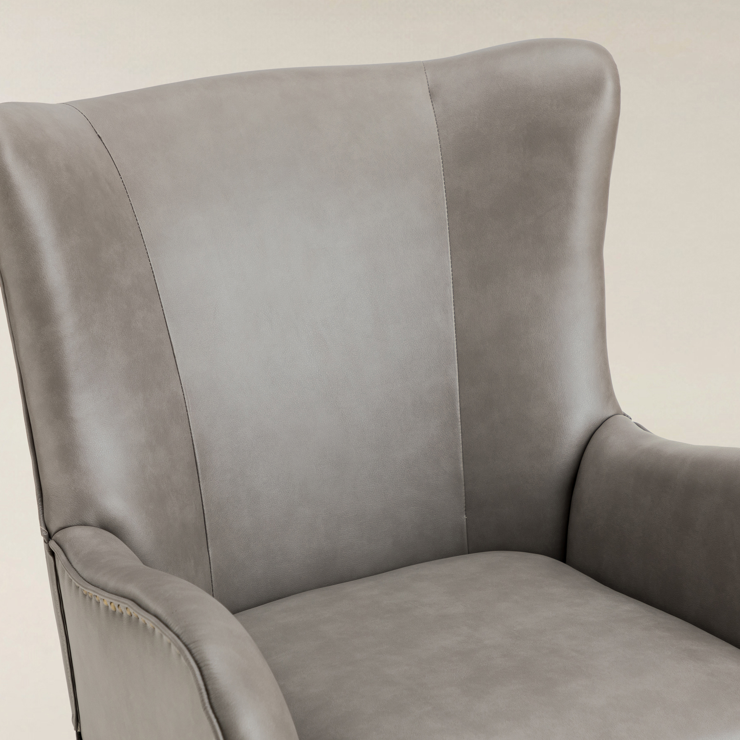 Shepherd Wingback Vegan Leather Armchair(Optional Types)
