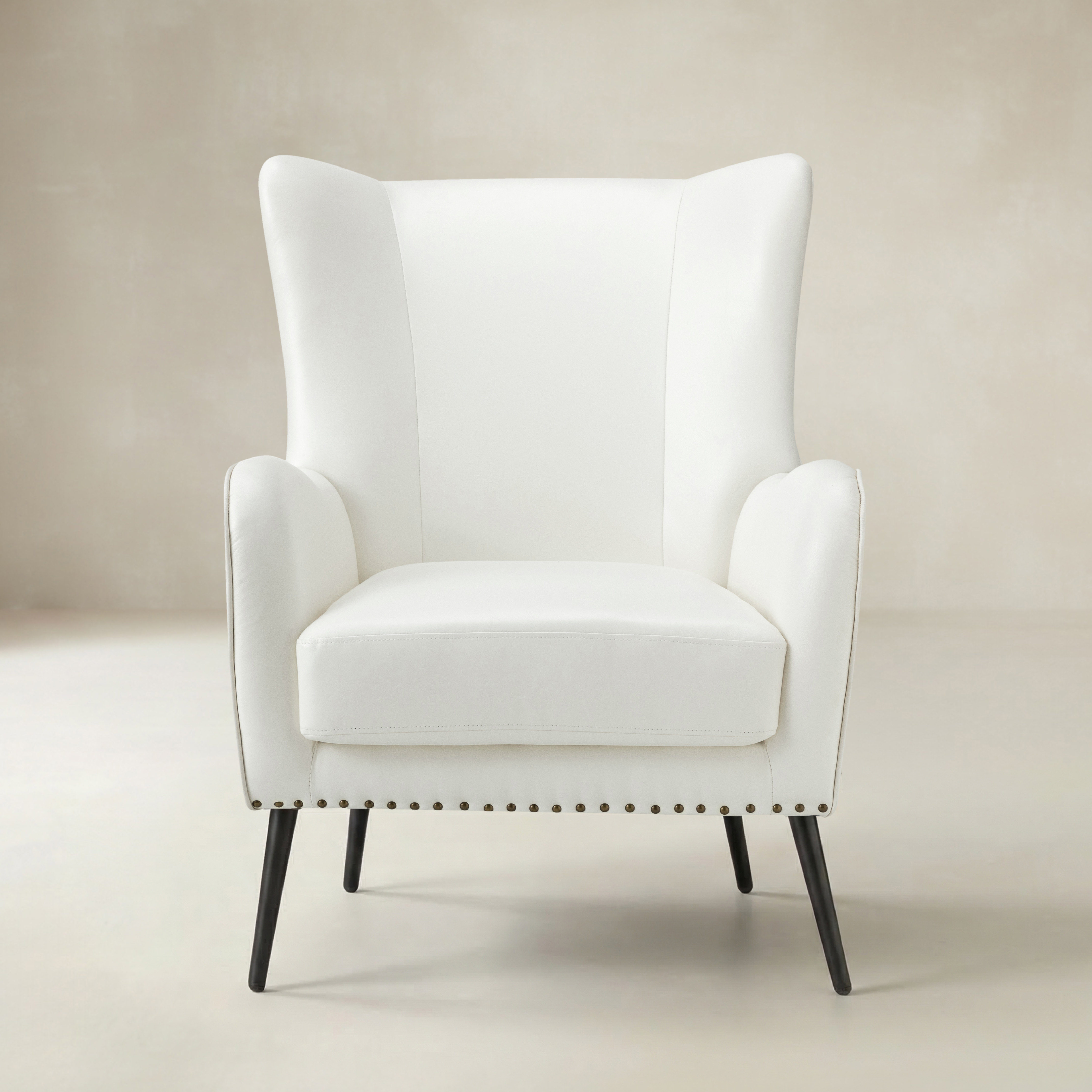 Shepherd Wingback Vegan Leather Armchair(Optional Types)