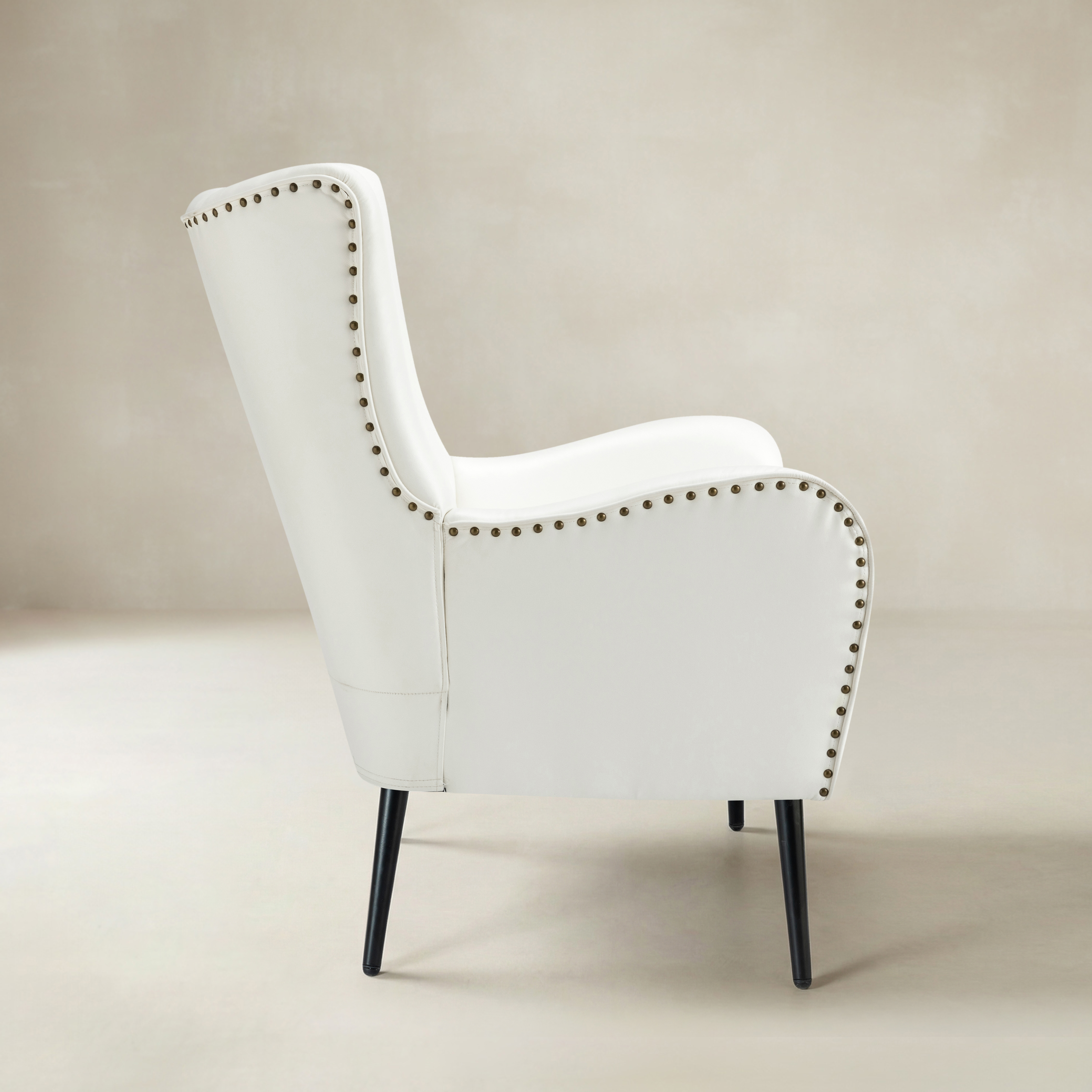 Shepherd Wingback Vegan Leather Armchair(Optional Types)