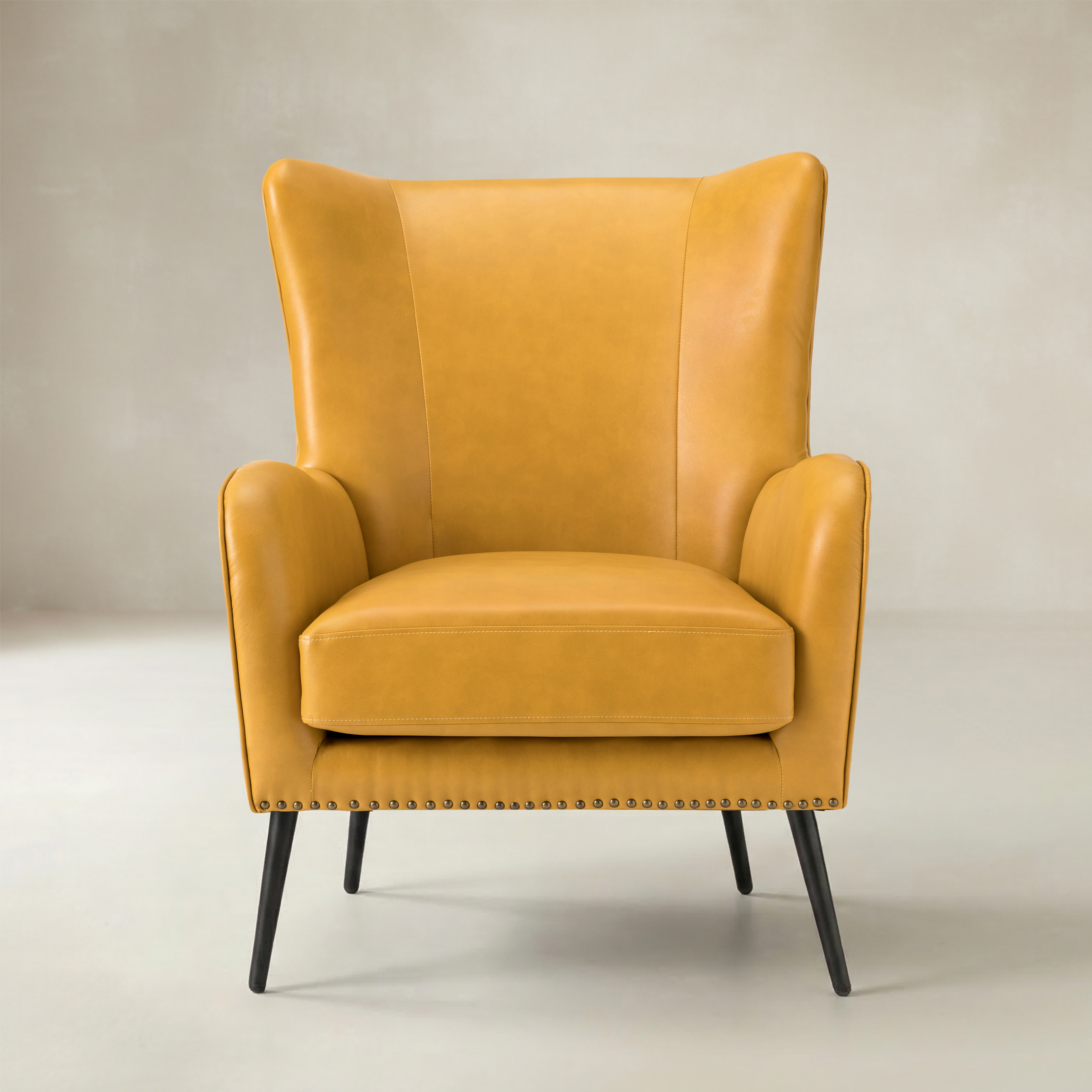 Shepherd Wingback Vegan Leather Armchair(Optional Types)