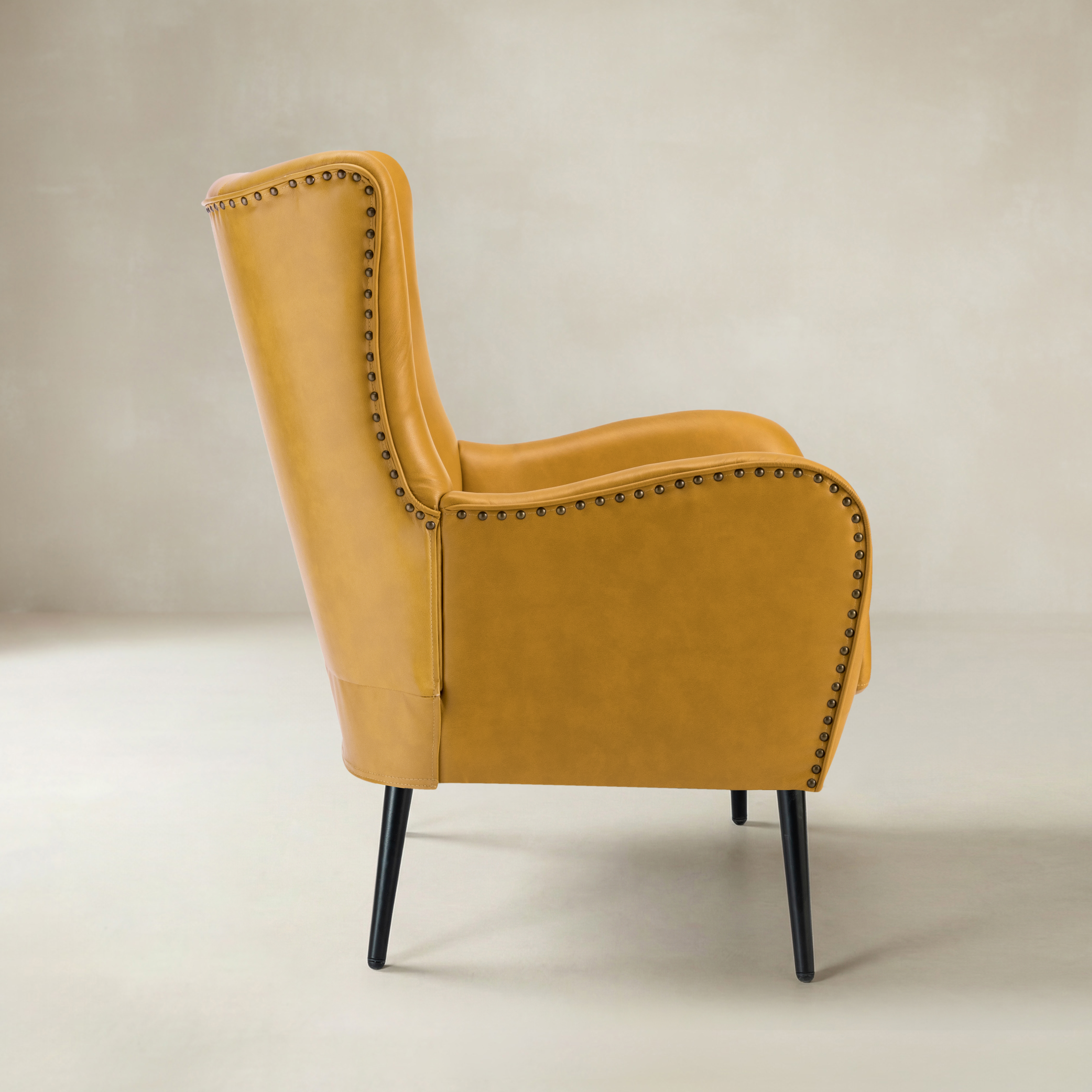 Shepherd Wingback Vegan Leather Armchair(Optional Types)