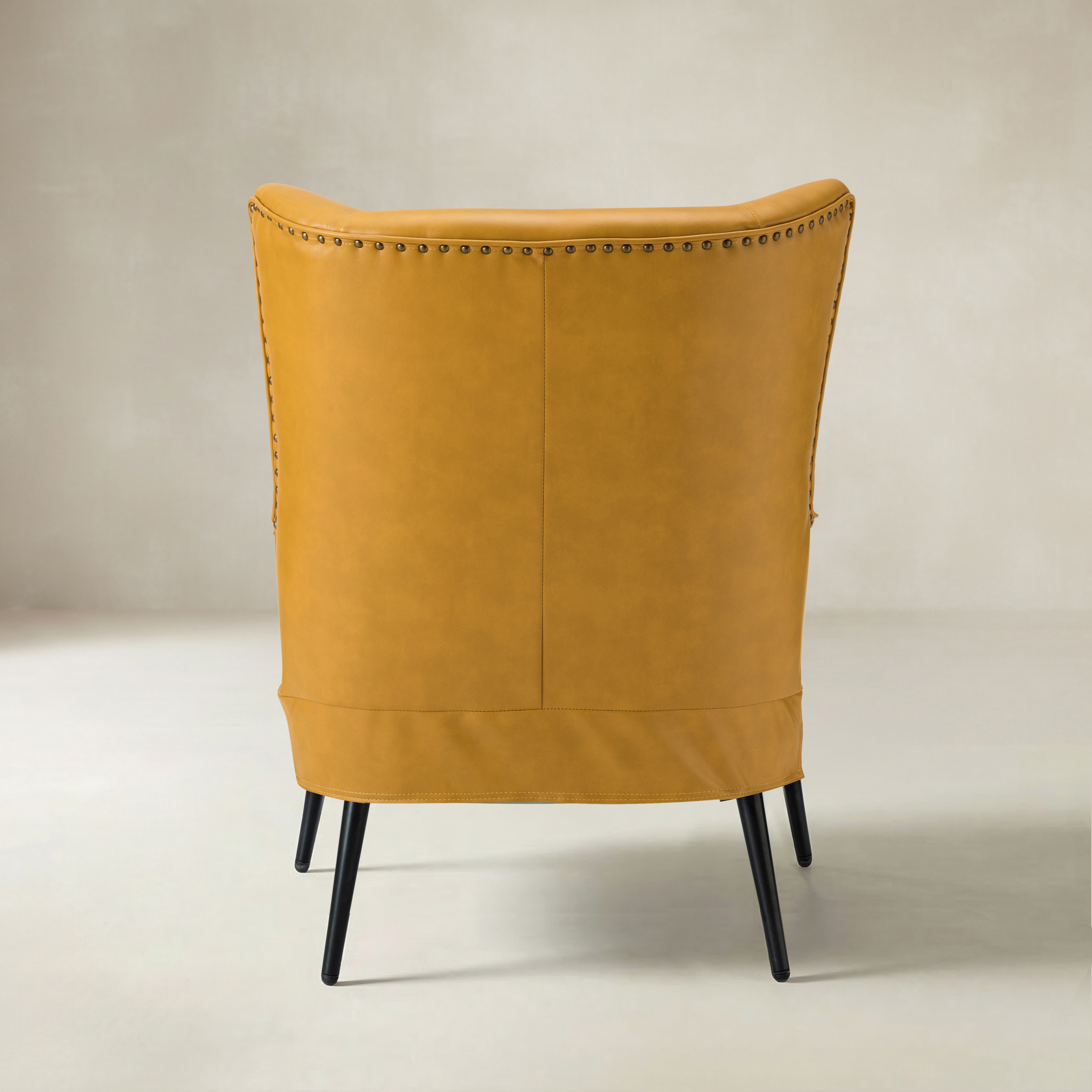 Shepherd Wingback Vegan Leather Armchair(Optional Types)