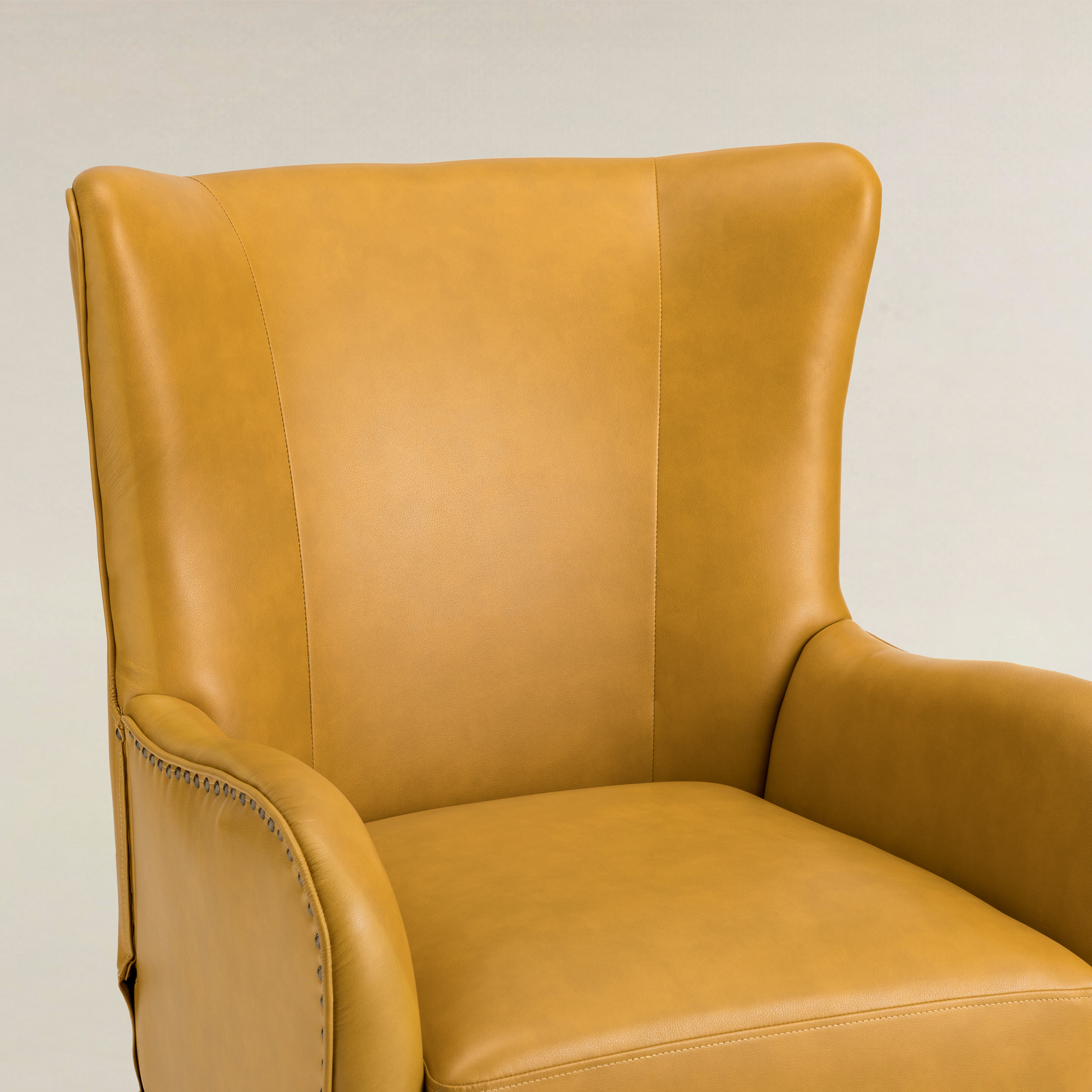 Shepherd Wingback Vegan Leather Armchair(Optional Types)