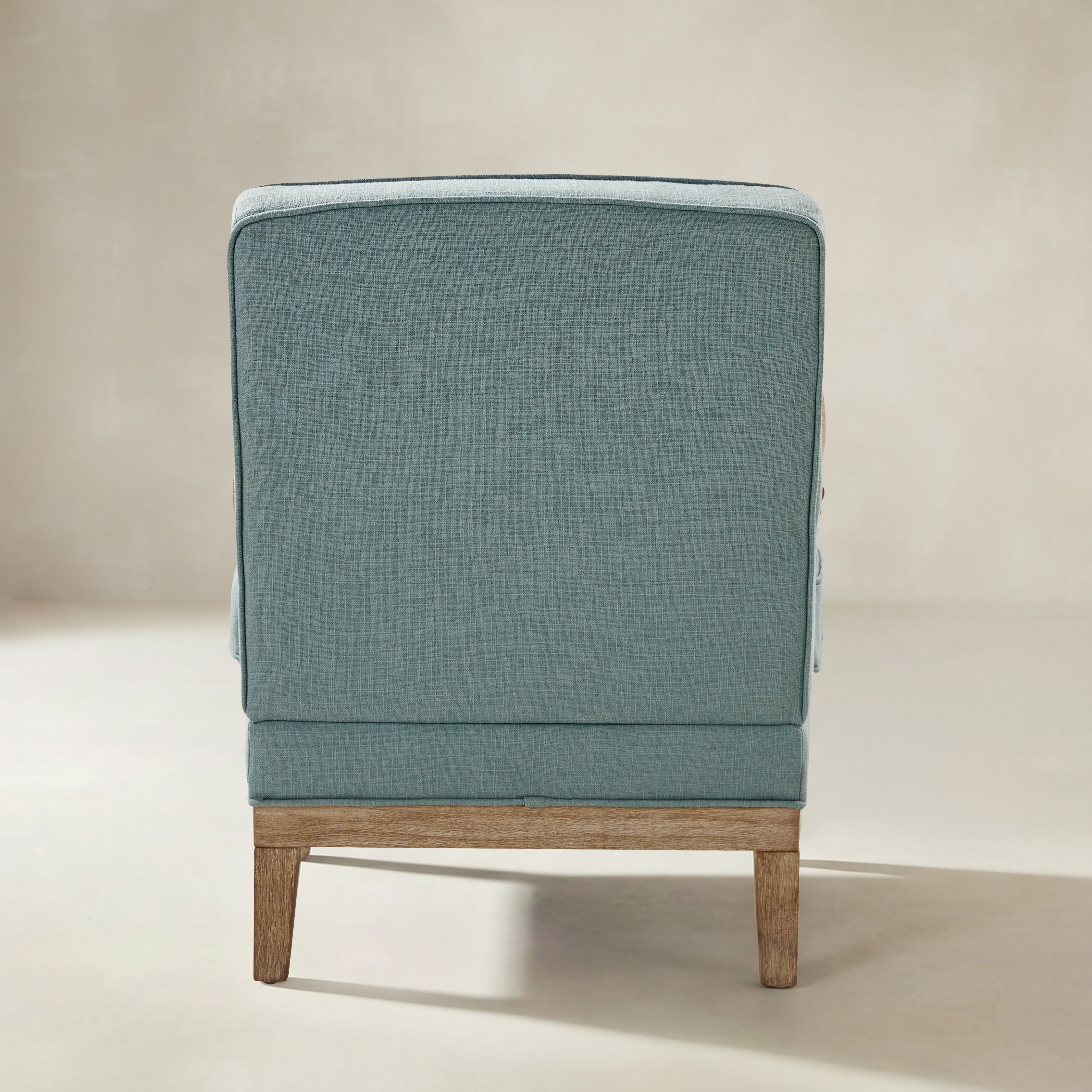 Randolph Farmhouse Upholstered Accent Chair with Wooden Legs(Optional Types)