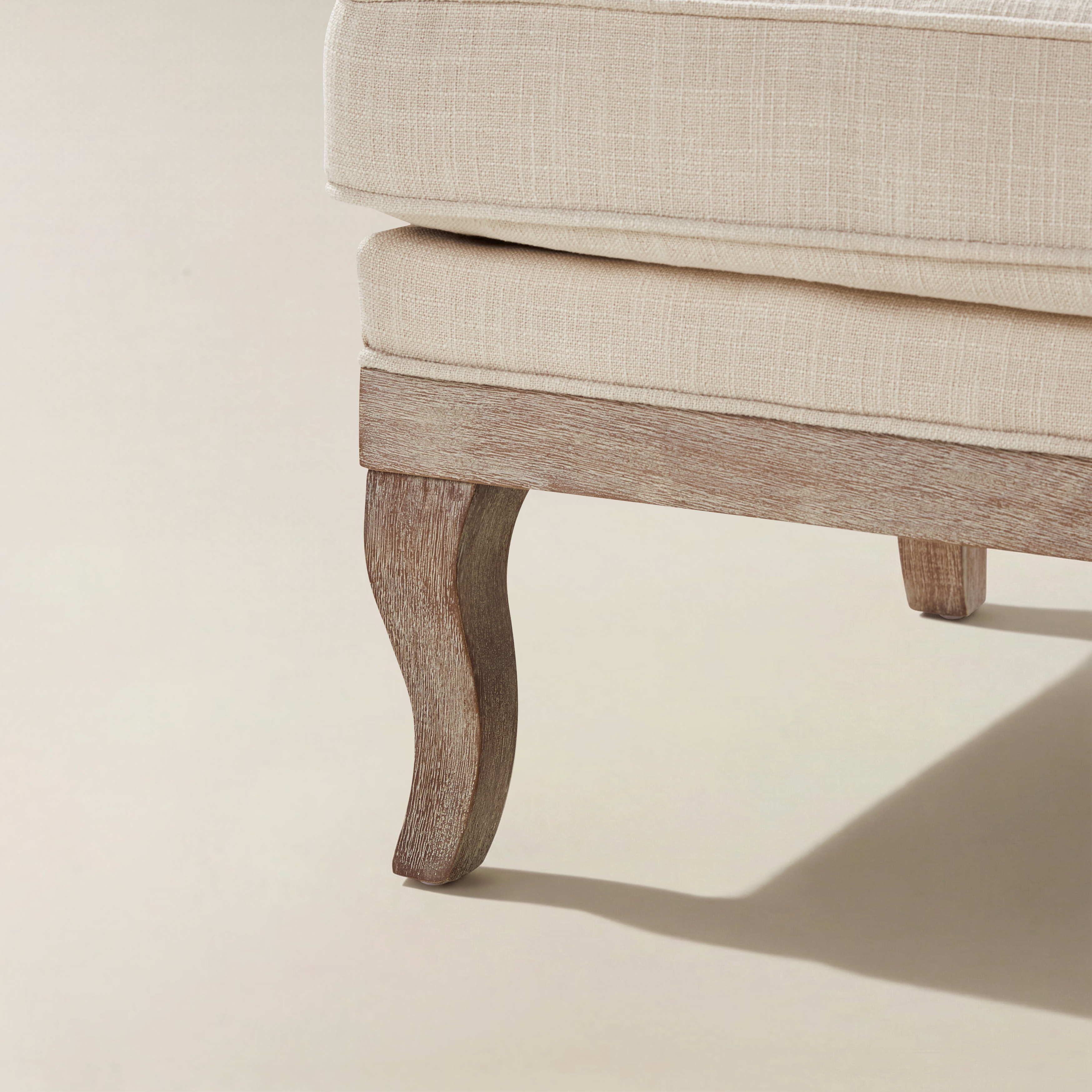 Randolph Farmhouse Upholstered Accent Chair with Wooden Legs(Optional Types)