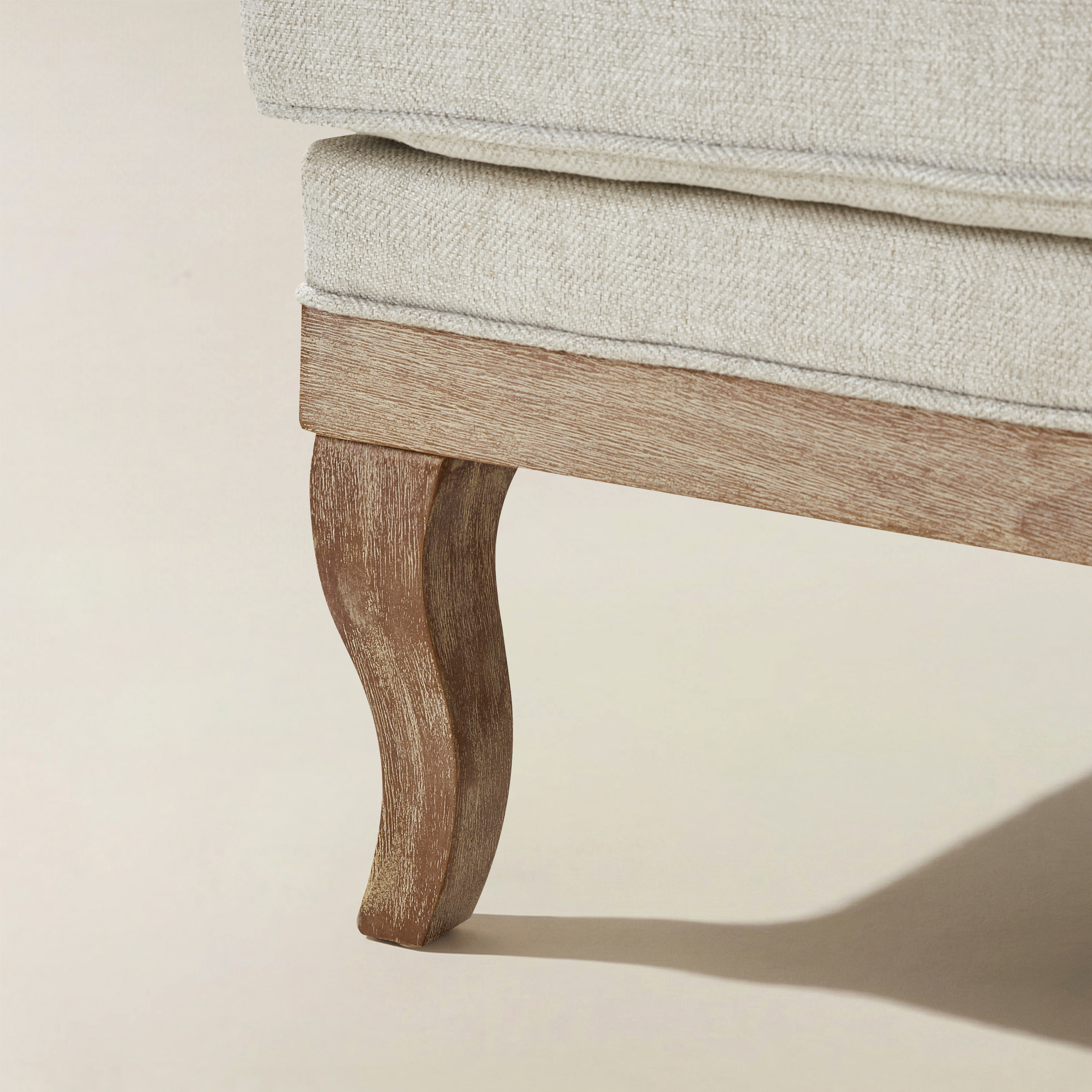 Randolph Farmhouse Upholstered Accent Chair with Wooden Legs(Optional Types)