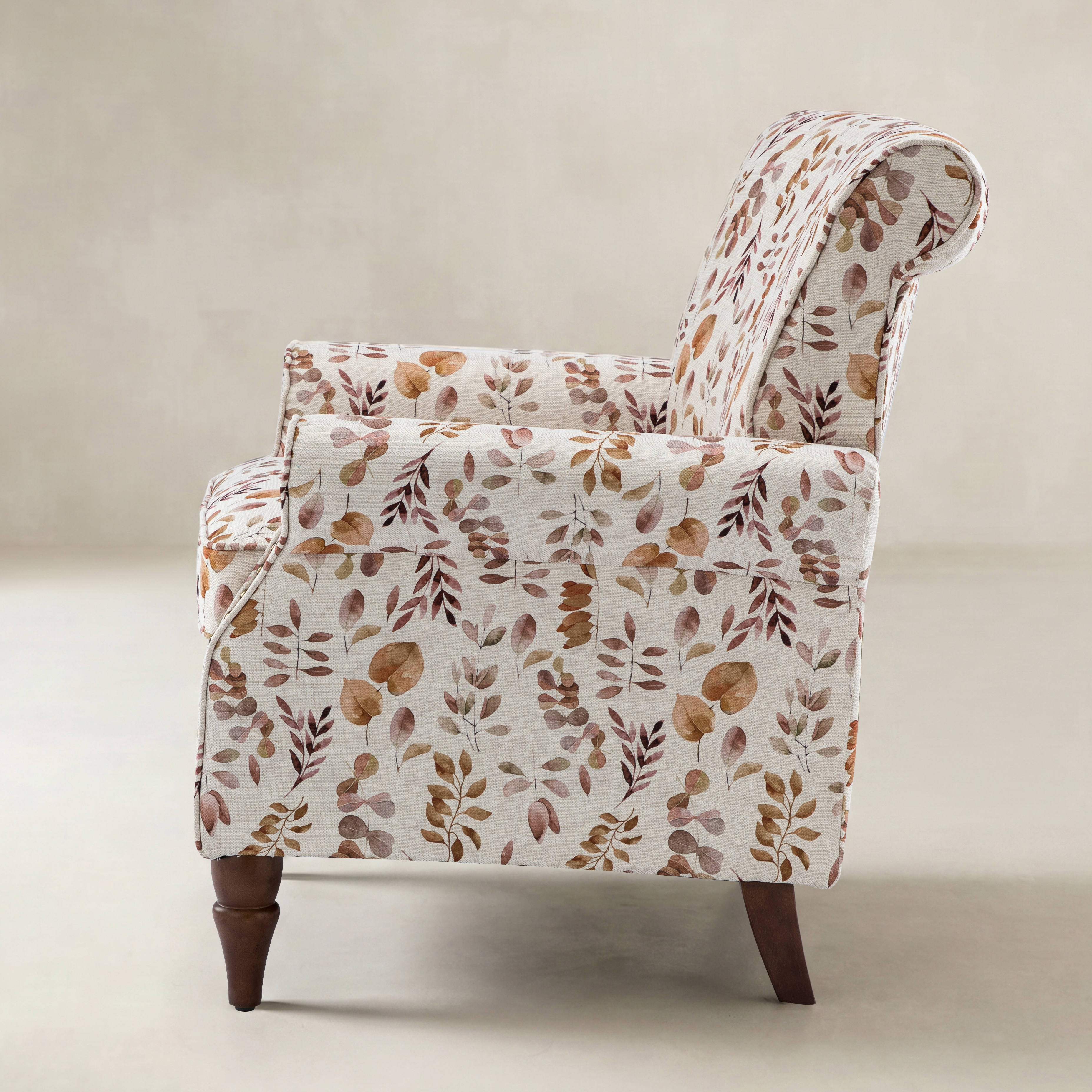 Artemisa Modern Floral Pattern Upholstered Armchair