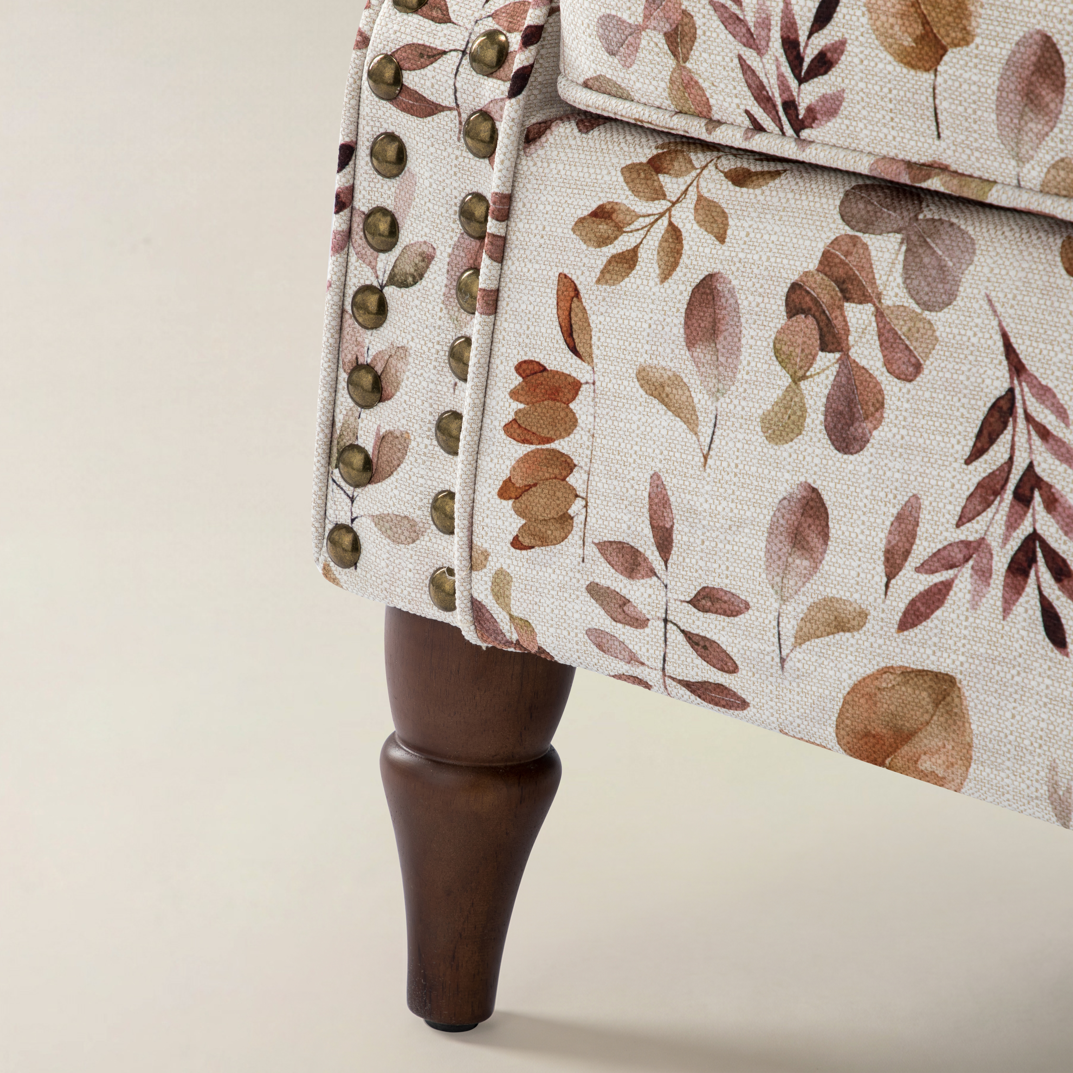 Artemisa Modern Floral Pattern Upholstered Armchair