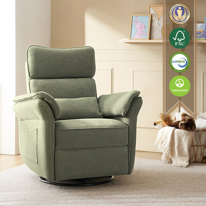 CUDDLESUPPORT ARMRESTS Nursery Power Recliner