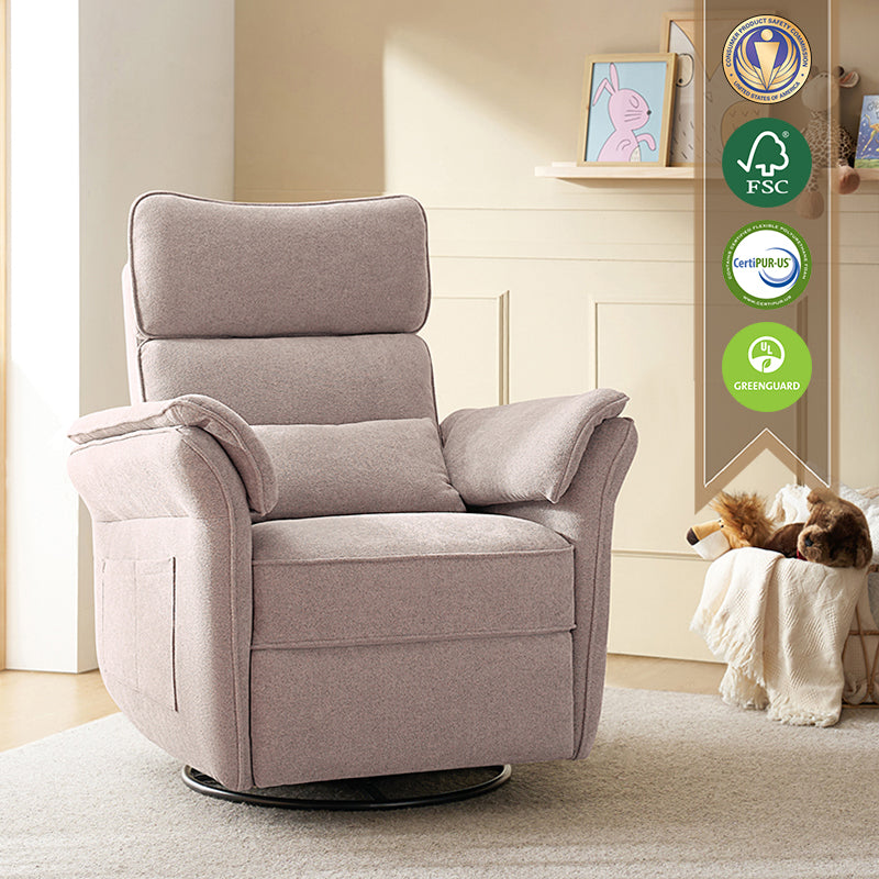 CUDDLESUPPORT ARMRESTS Nursery Power Recliner