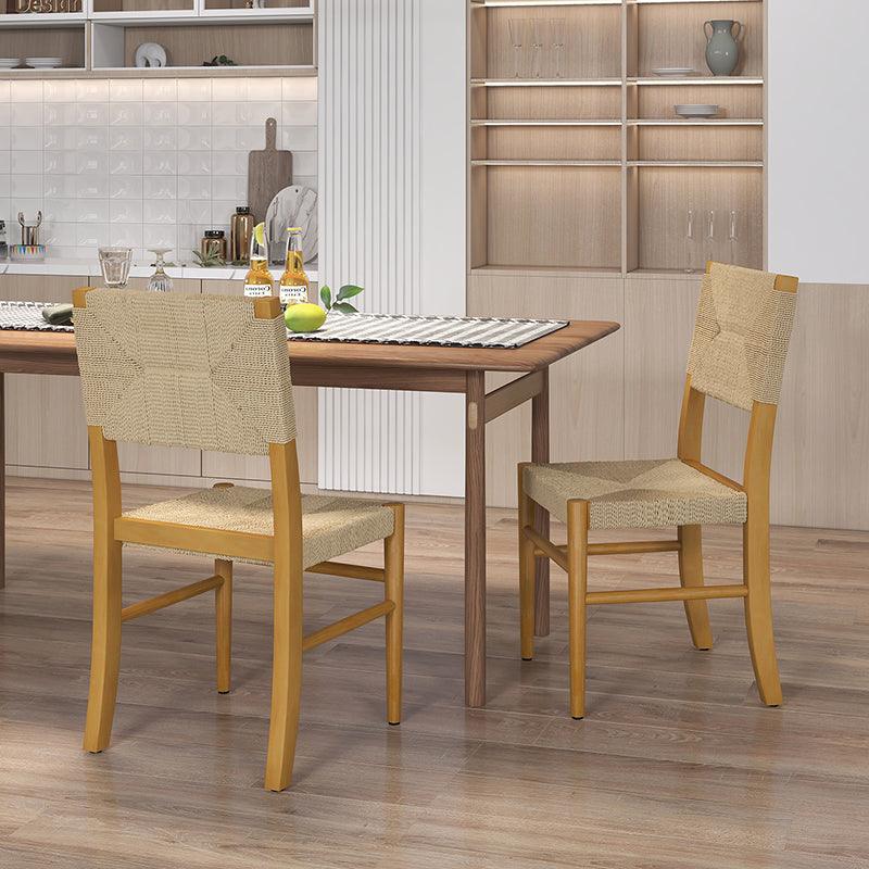Ophelia Rattan Dining Chairs, Set of 2 - HULALA HOME