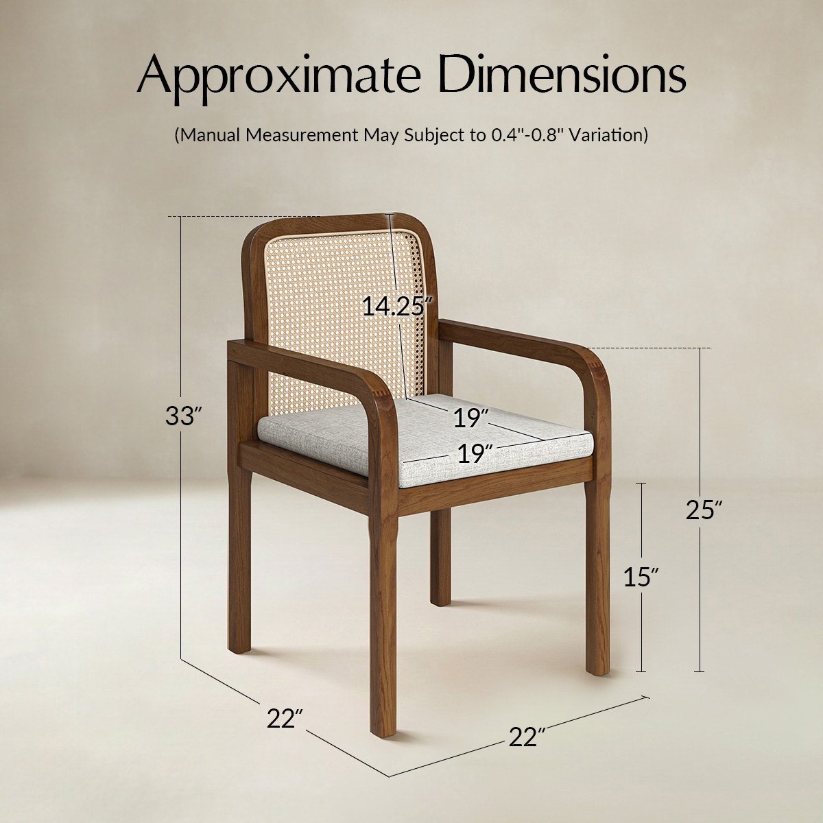 Kevin Mid Century Modern Ratten Dining Accent Chair Set of 2