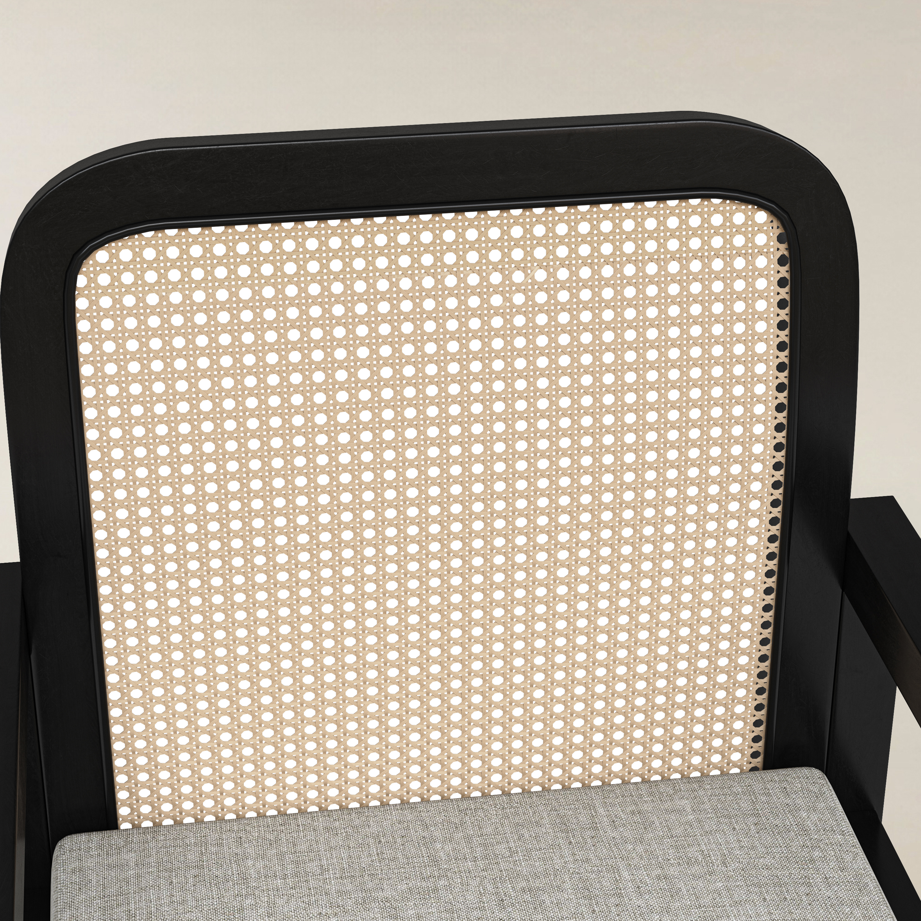 Kevin Mid Century Modern Ratten Dining Accent Chair Set of 2
