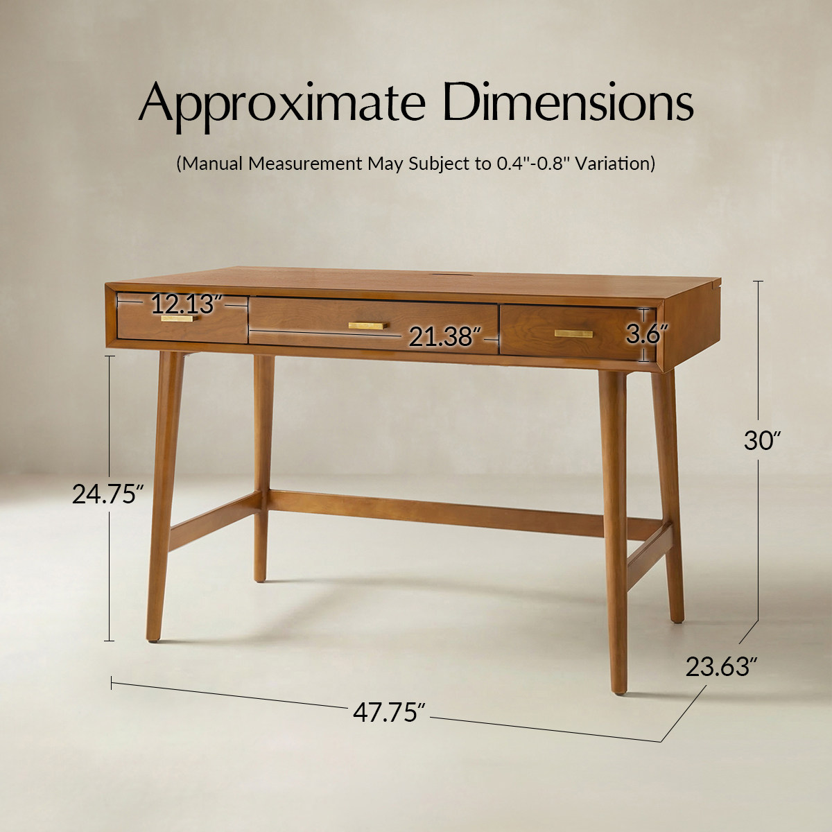 Trevor Mid-Century Modern Office Desk