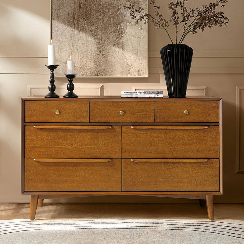 Ileanna Mid-century Modern 7-Drawer Dresser - HULALA HOME