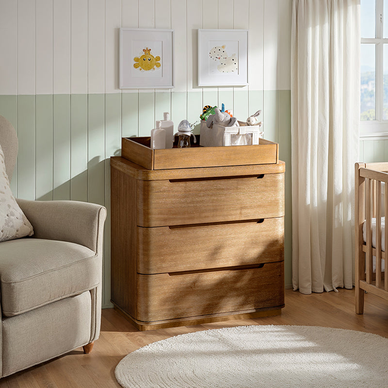 Modern 3-Drawer Nursery Dresser