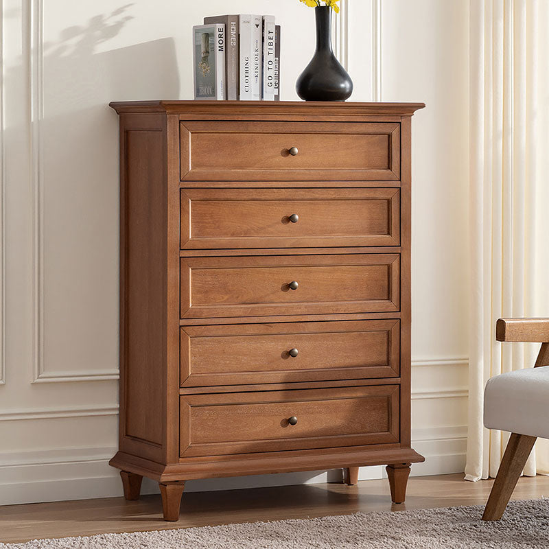 Mornay Transitional Solid Wood 5-Drawer Dresser