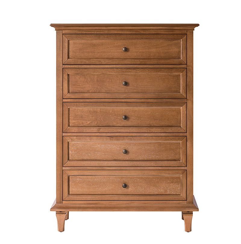Mornay Transitional Solid Wood 5-Drawer Dresser
