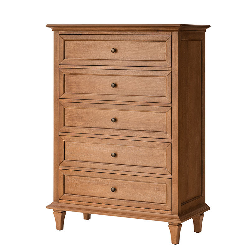 Mornay Transitional Solid Wood 5-Drawer Dresser