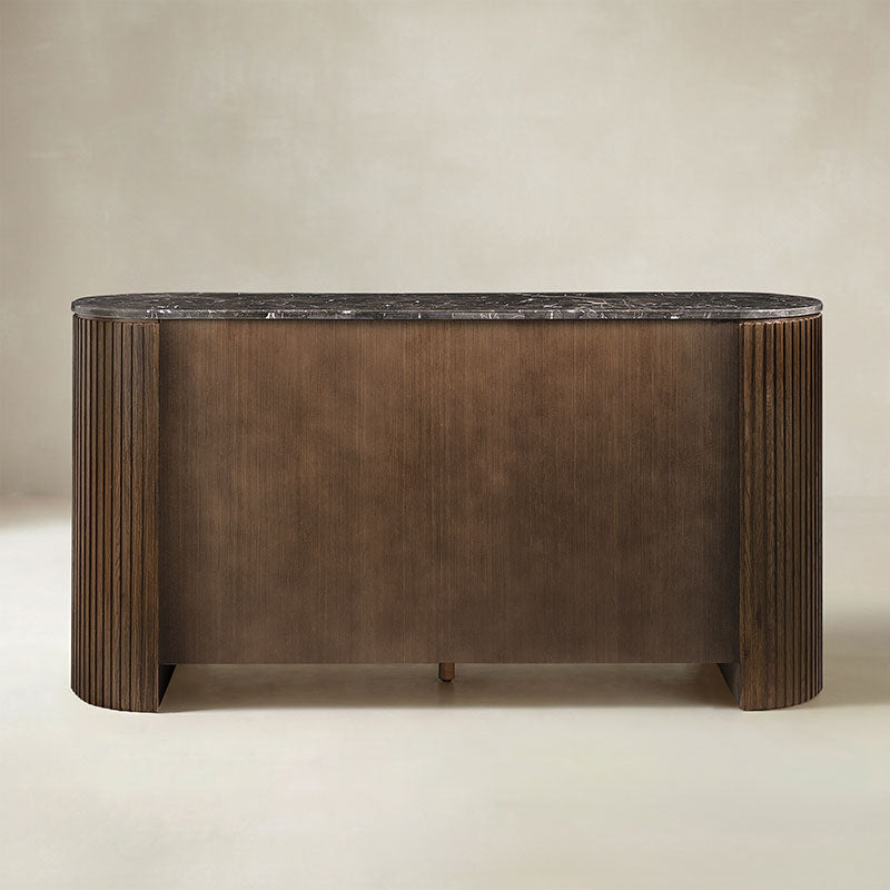 Arcua Fluted Marble Top Dresser