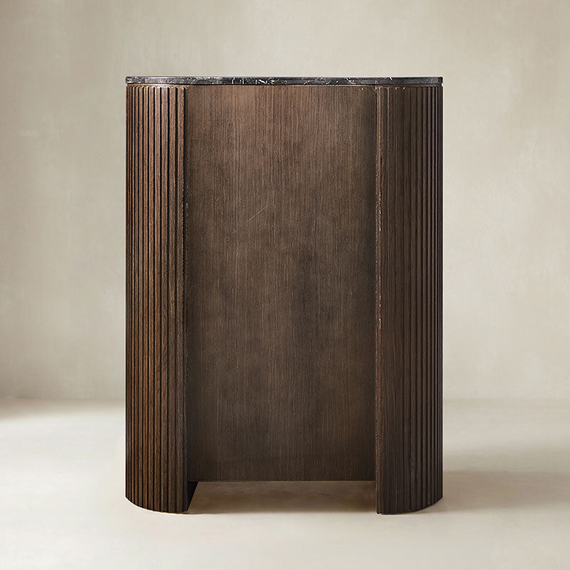 Arcua Fluted Marble Top Chest