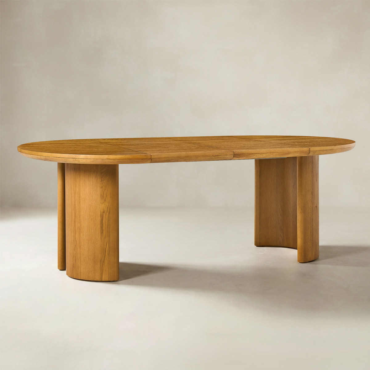CURVAN Mid-century Modern Extendable Dining Table