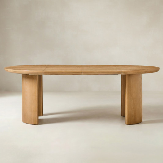 CURVAN Mid-century Modern Extendable Dining Table